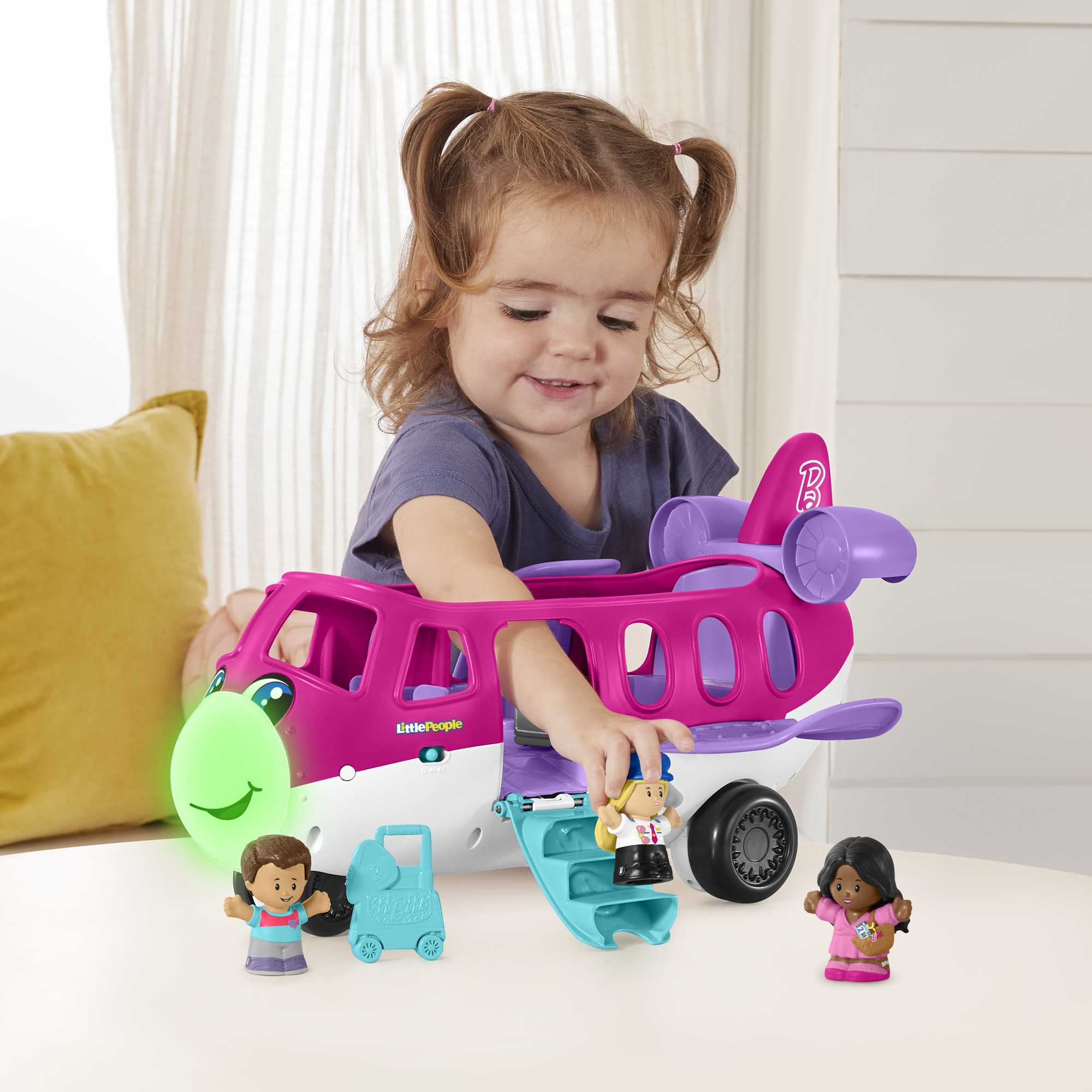 Avión de ensueño con 3 figuras Barbie Little People Barbie Avión Fisher-Price 3