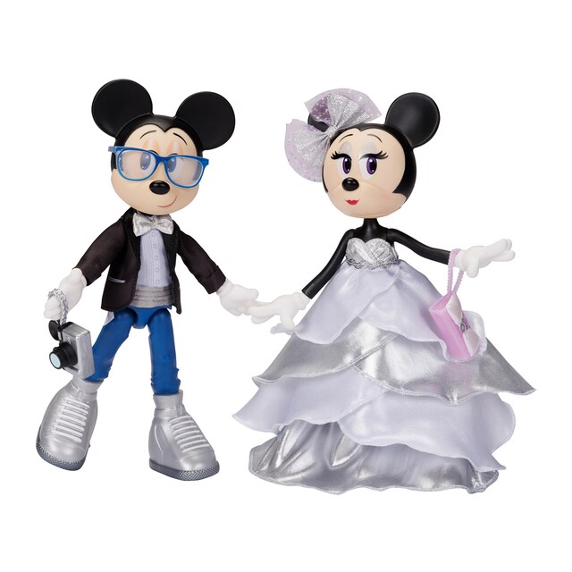 Imagen 0 de Set especial de Regalo con 2 Muñecas: Minnie & Mickey 25 cm Disney 100 Aniversario Jakks Pacific