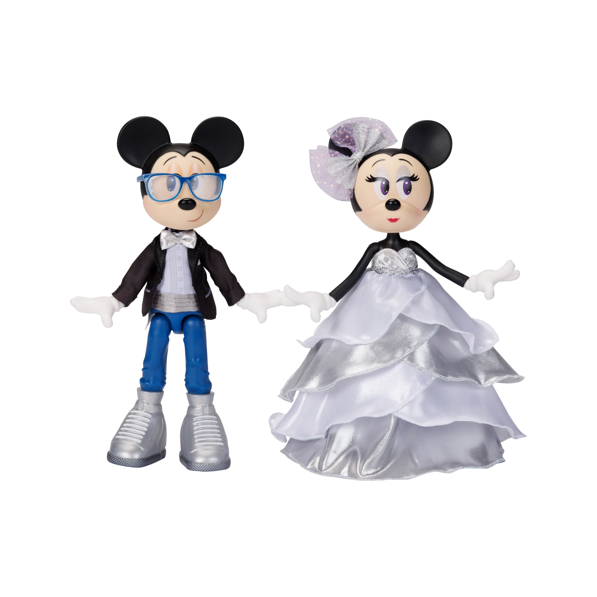 Set especial de Regalo con 2 Muñecas: Minnie & Mickey 25 cm Disney 100 Aniversario Jakks Pacific 3