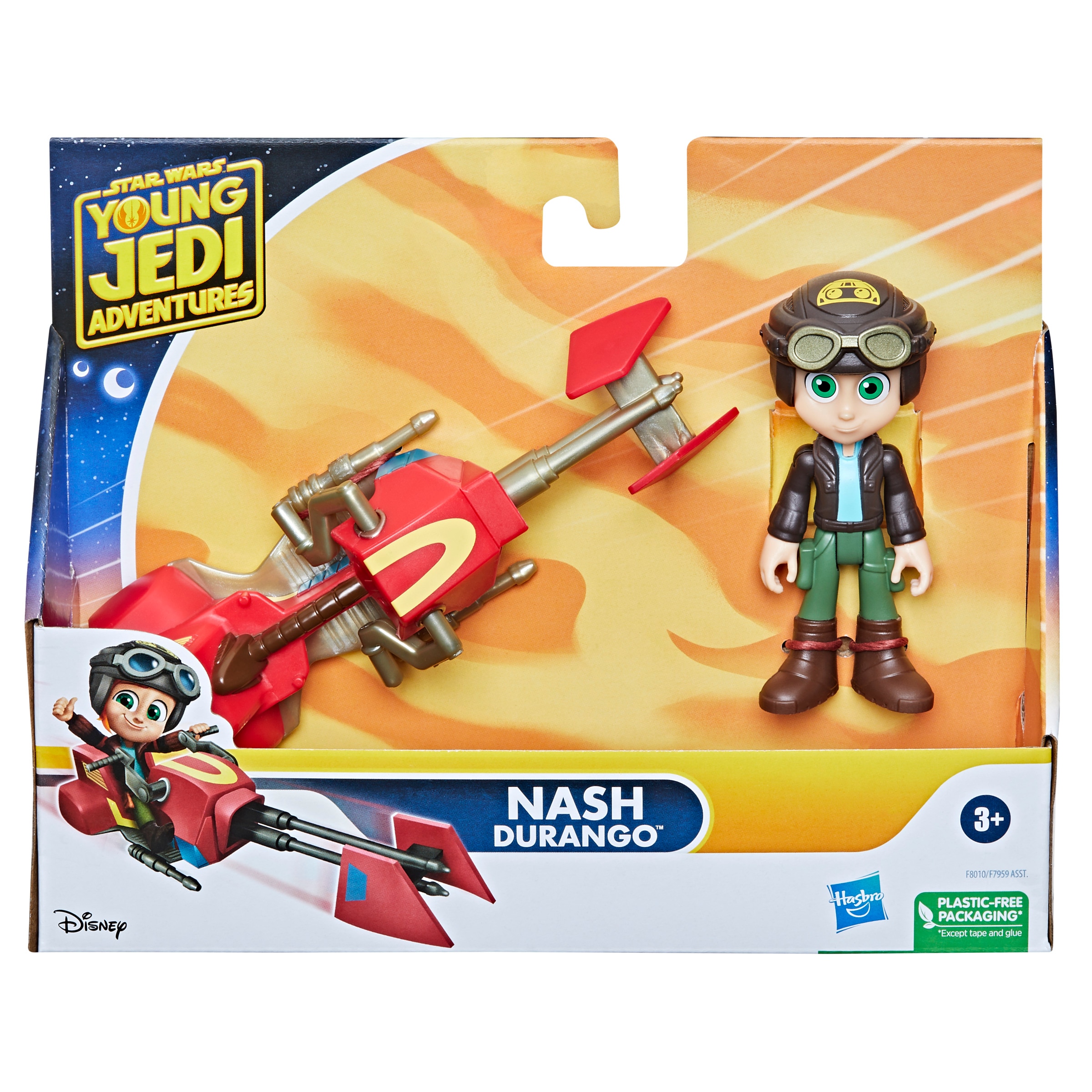 Figuras de acción surtidas con moto Speeder Young Jedi Star Wars Hasbro 4
