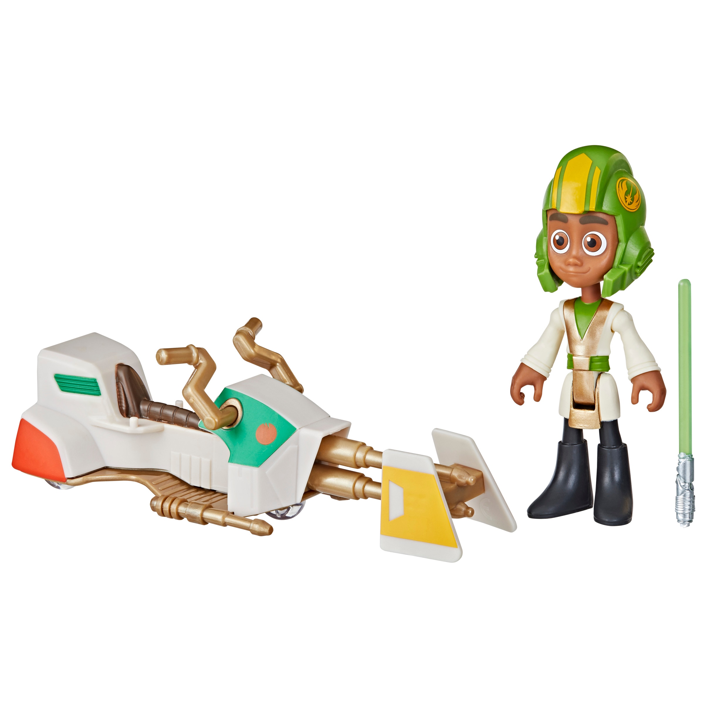Figuras de acción surtidas con moto Speeder Young Jedi Star Wars Hasbro 7