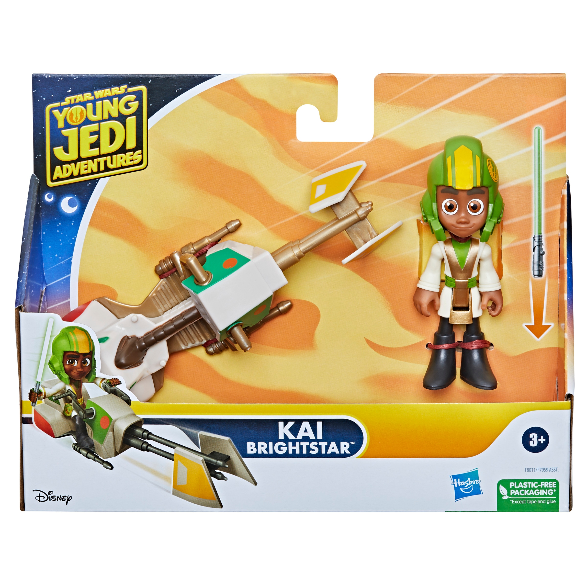 Figuras de acción surtidas con moto Speeder Young Jedi Star Wars Hasbro 8