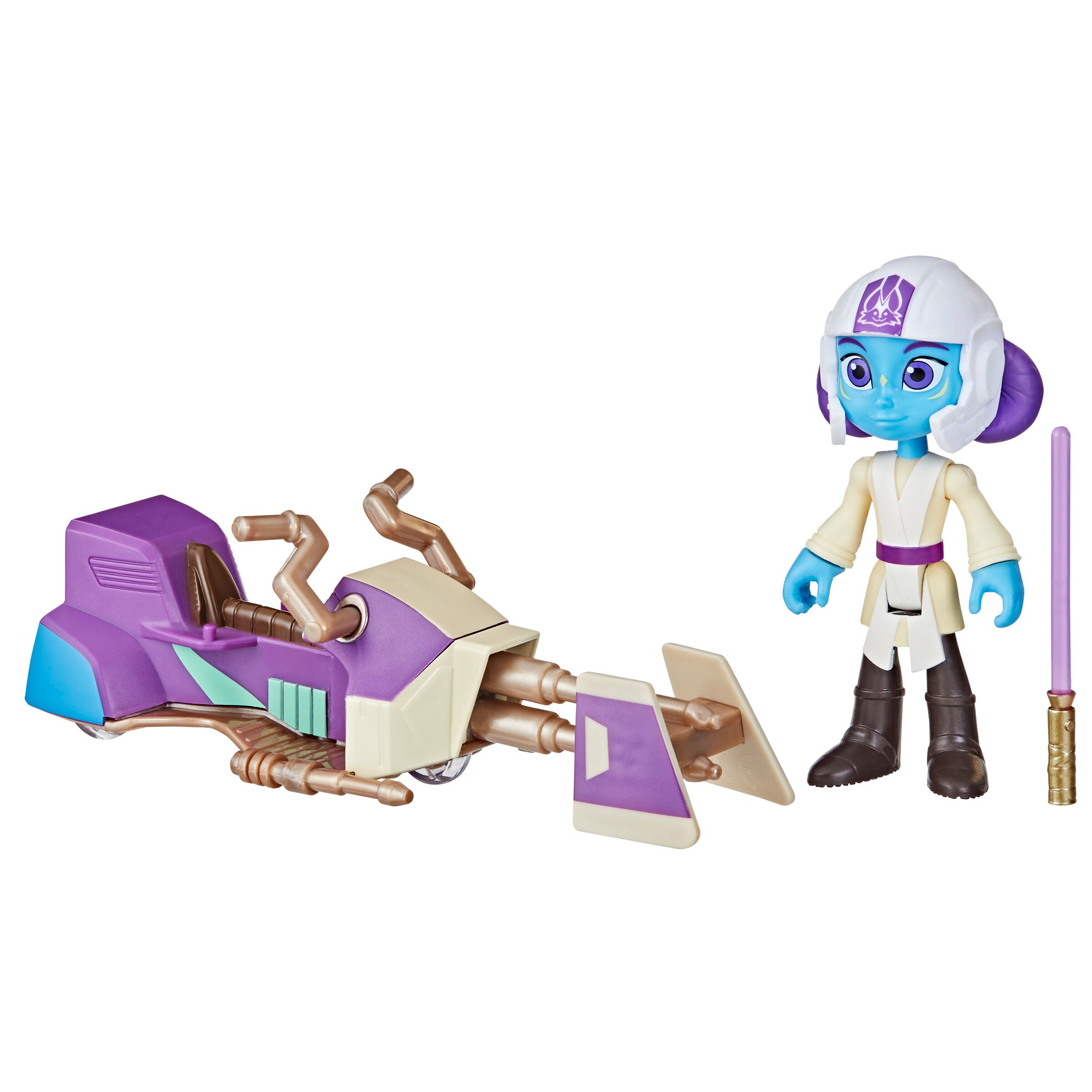 Figuras de acción surtidas con moto Speeder Young Jedi Star Wars Hasbro 11