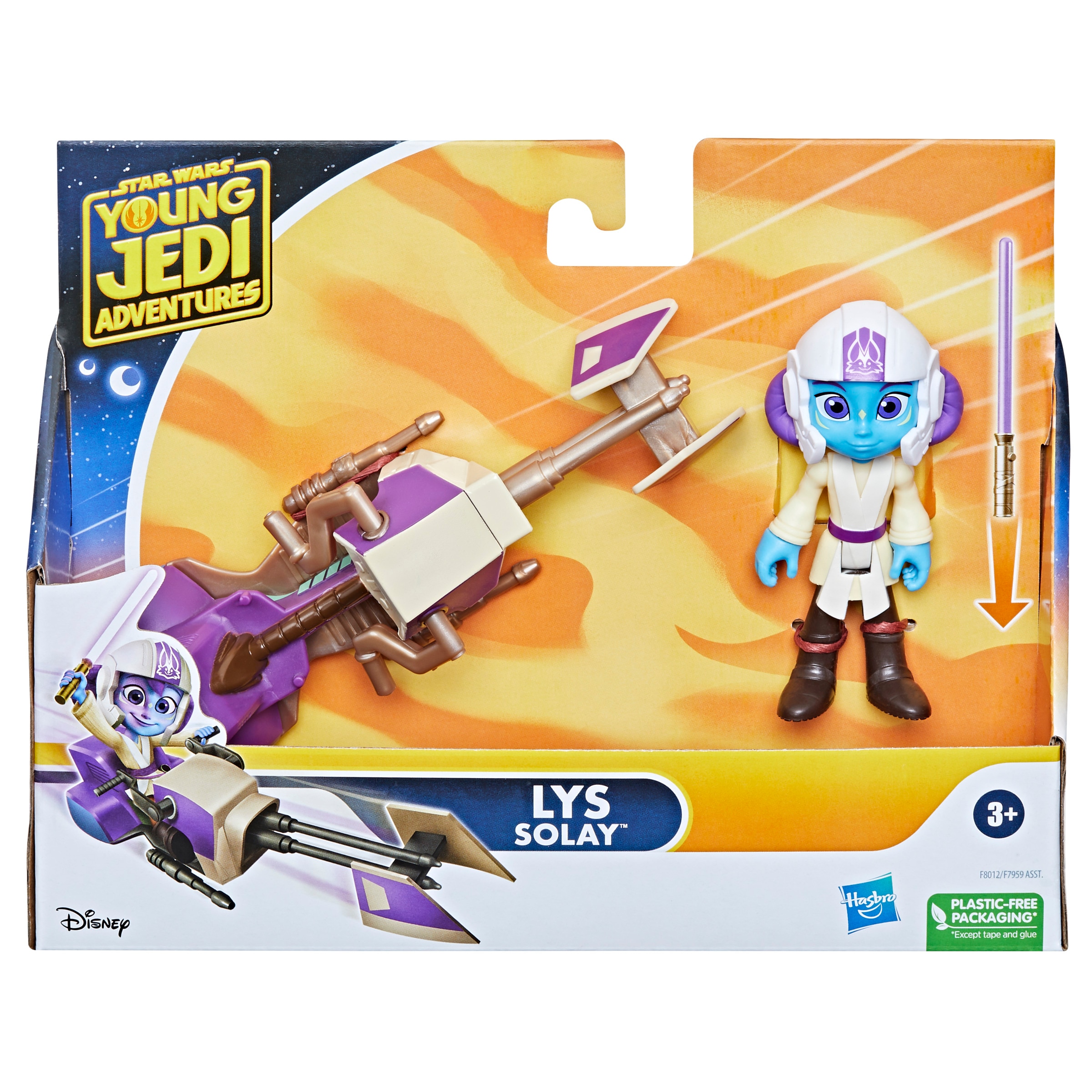 Figuras de acción surtidas con moto Speeder Young Jedi Star Wars Hasbro 12