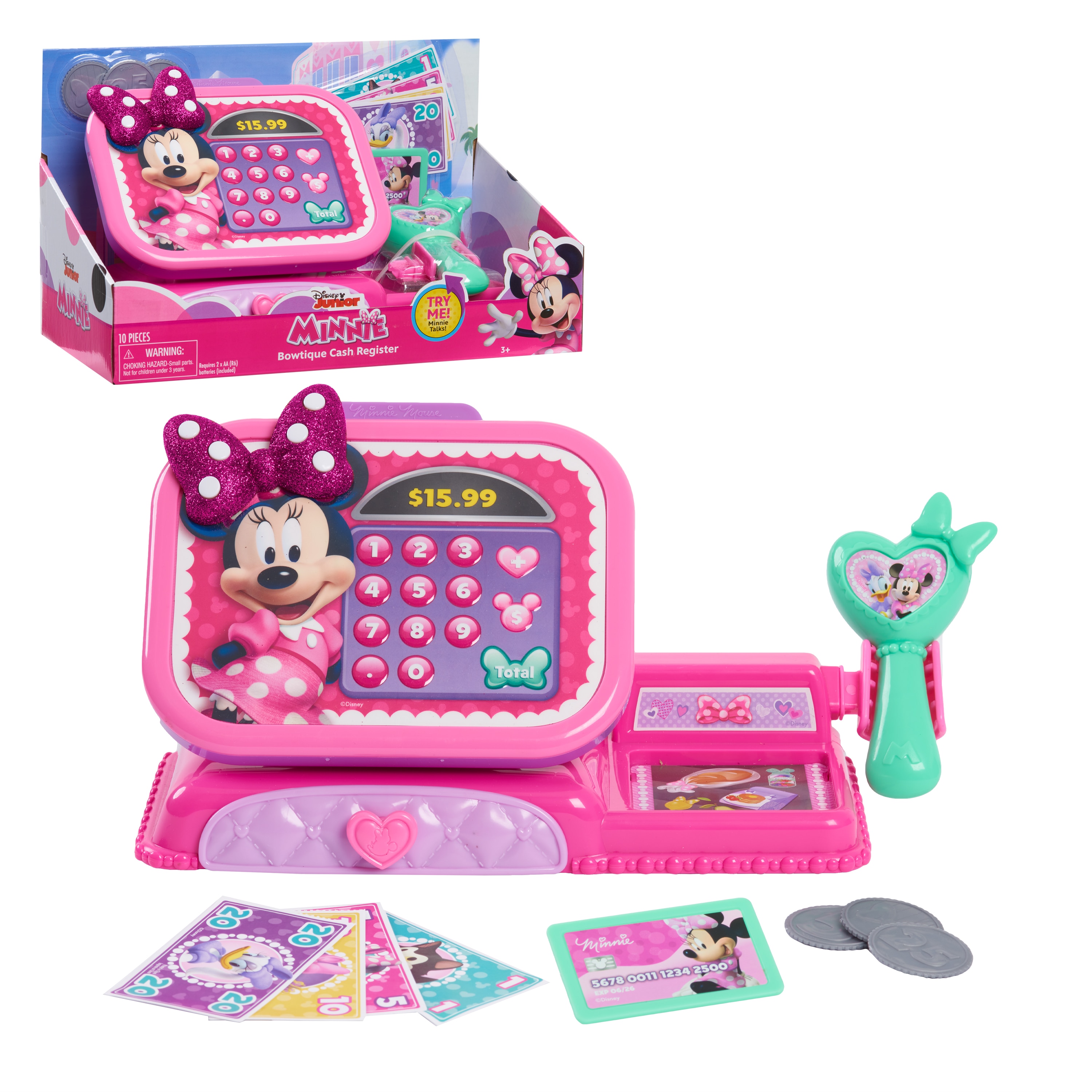 Caja registradora Minnie Mouse Just Play 3