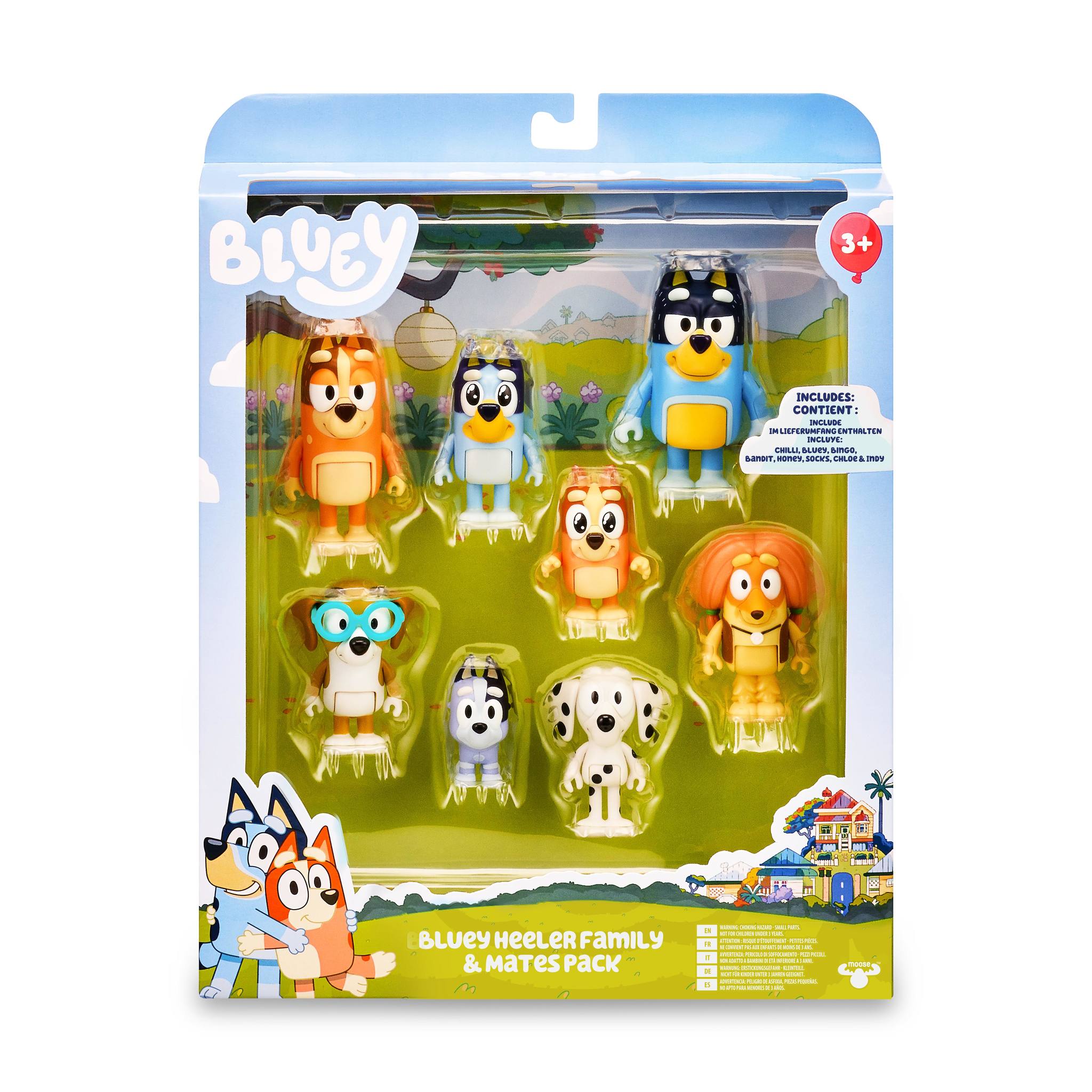 Pack 8 Figuras Bluey 2