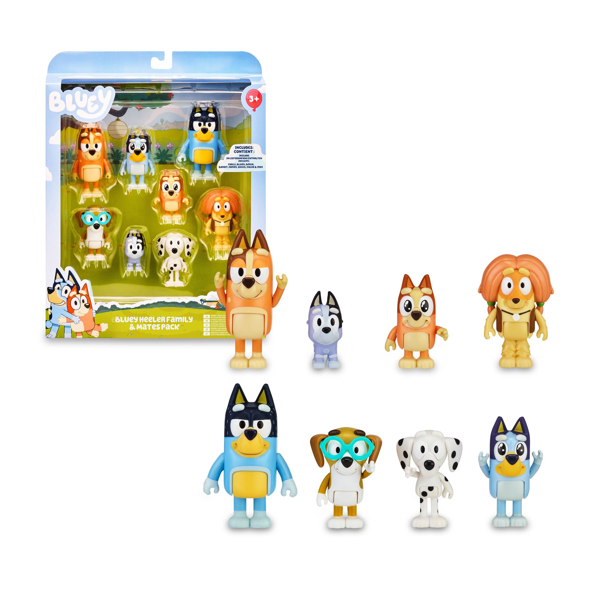 Pack 8 Figuras Bluey 3