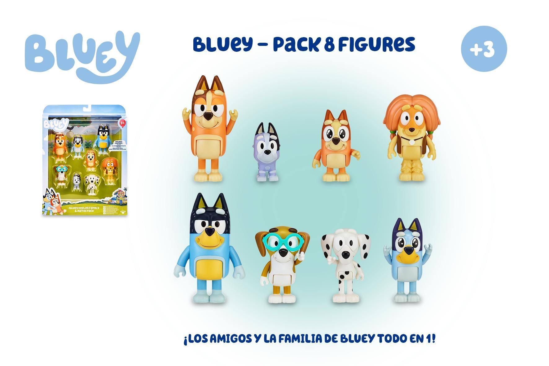 Pack 8 Figuras Bluey 6