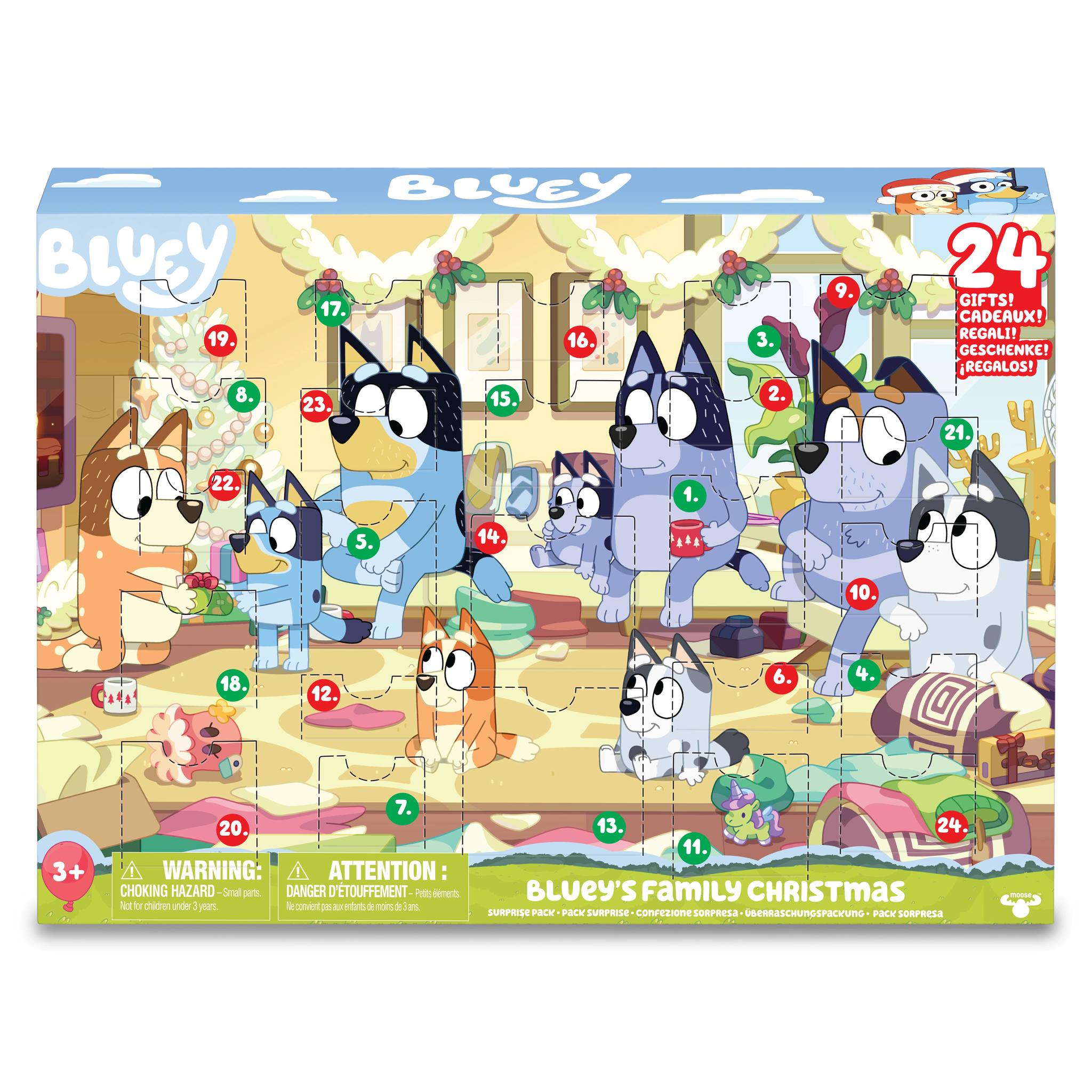 Calendario de Adviento Bluey 2
