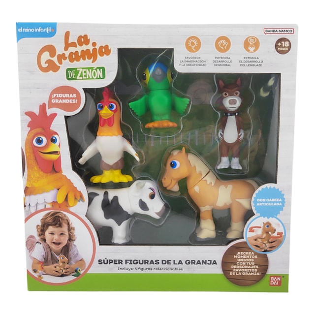 Pack 5 Súper Figuras La Granja de Zenon Bandai