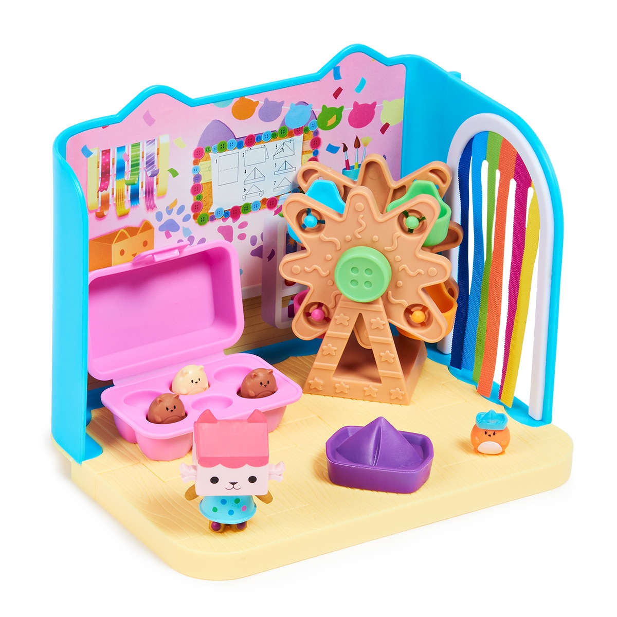 Spin Master – Habitación Deluxe Sala de Manualidades de Bebé Box Gabby’s Dollhouse Spin Master.