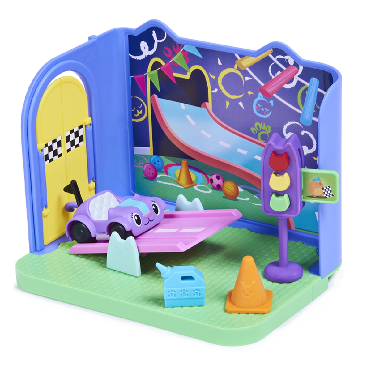 Spin Master – Habitación Deluxe Sala de Juegos de Carlita Gabby’s Dollhouse Spin Master.