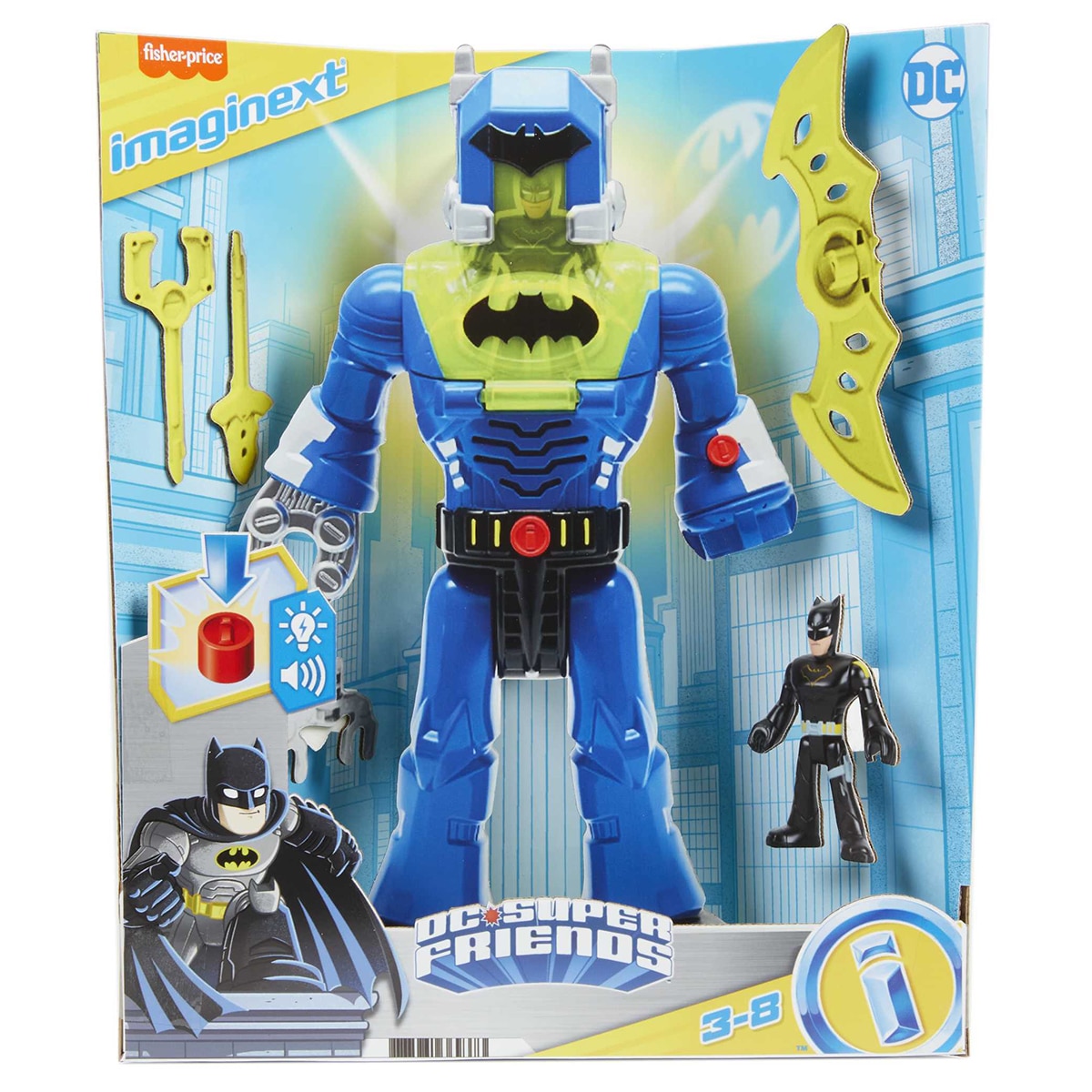 Figuras surtidas Batman y Exo traje DC Super Friends Imaginext Fisher-Price 7