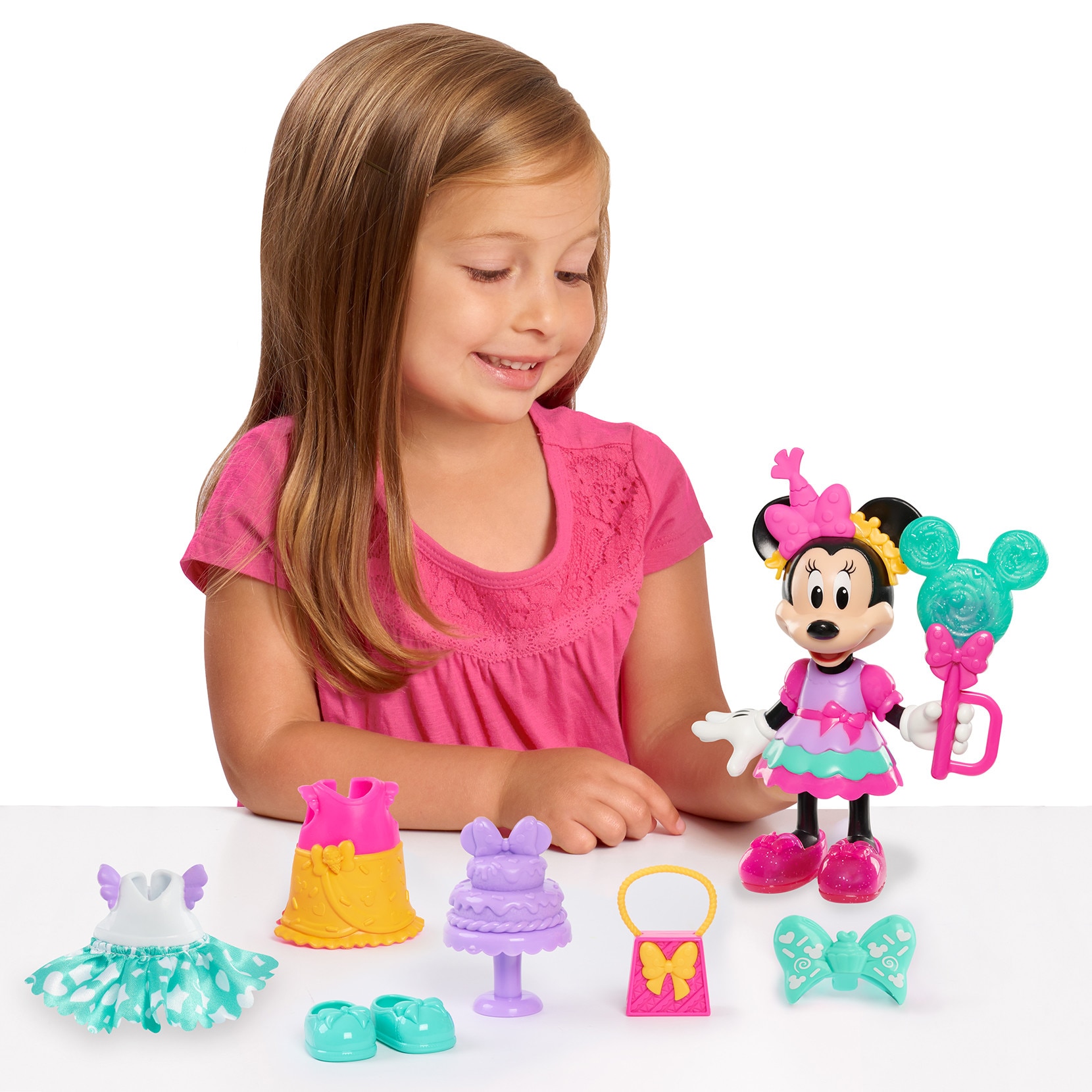 Automóvil de juguete con figuras articuladas Minnie Mouse Disney Just Play 2