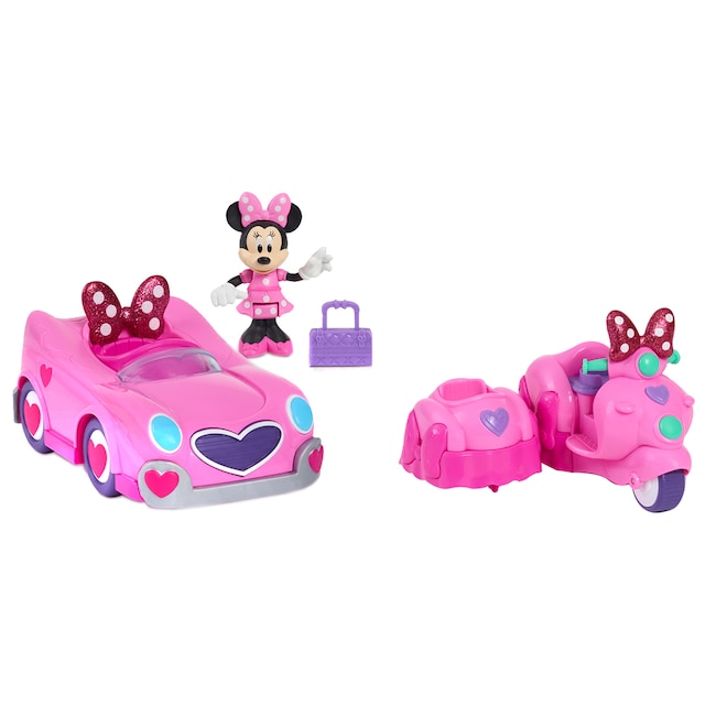 Automóvil de juguete con figuras articuladas Minnie Mouse Disney Just Play