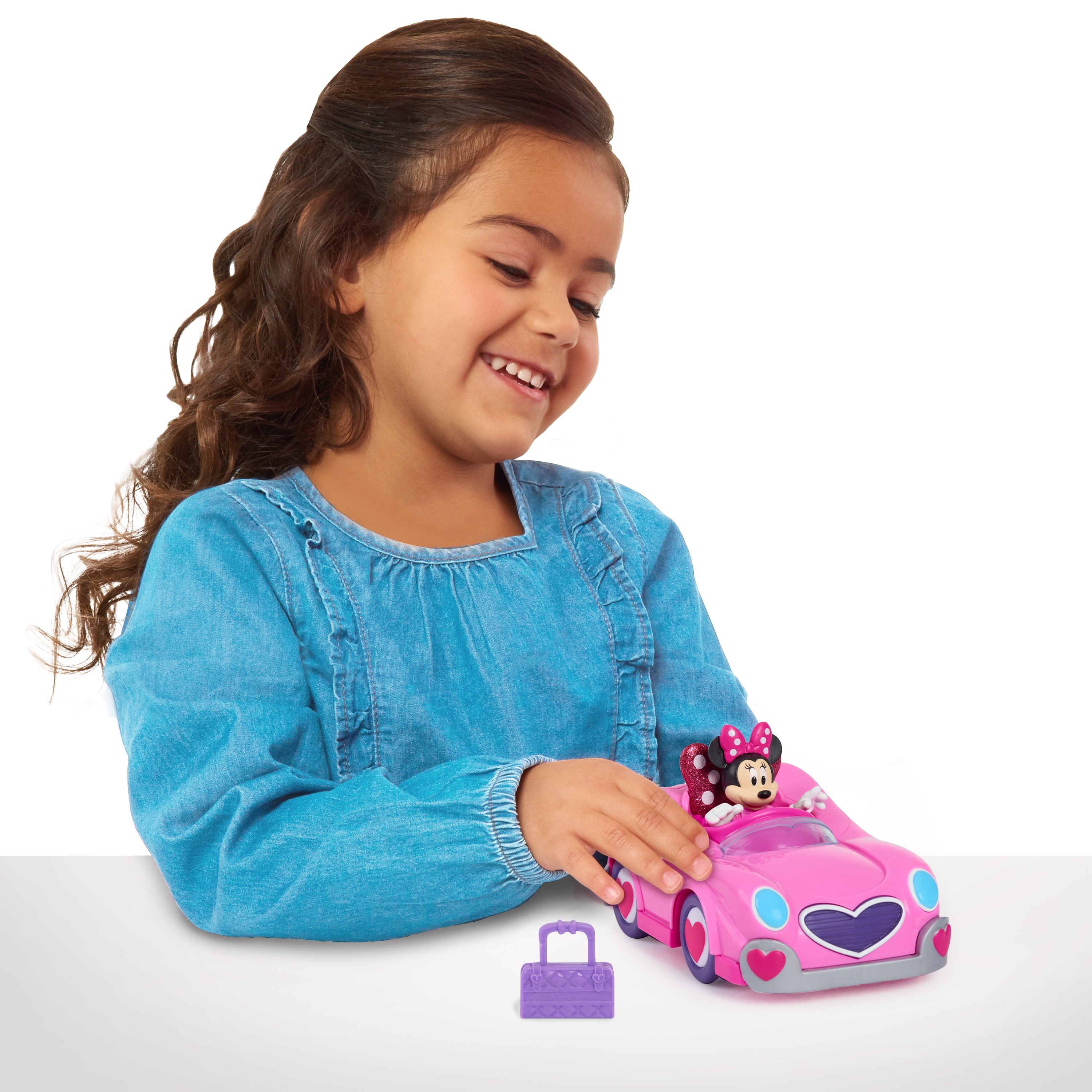 Automóvil de juguete con figuras articuladas Minnie Mouse Disney Just Play 6