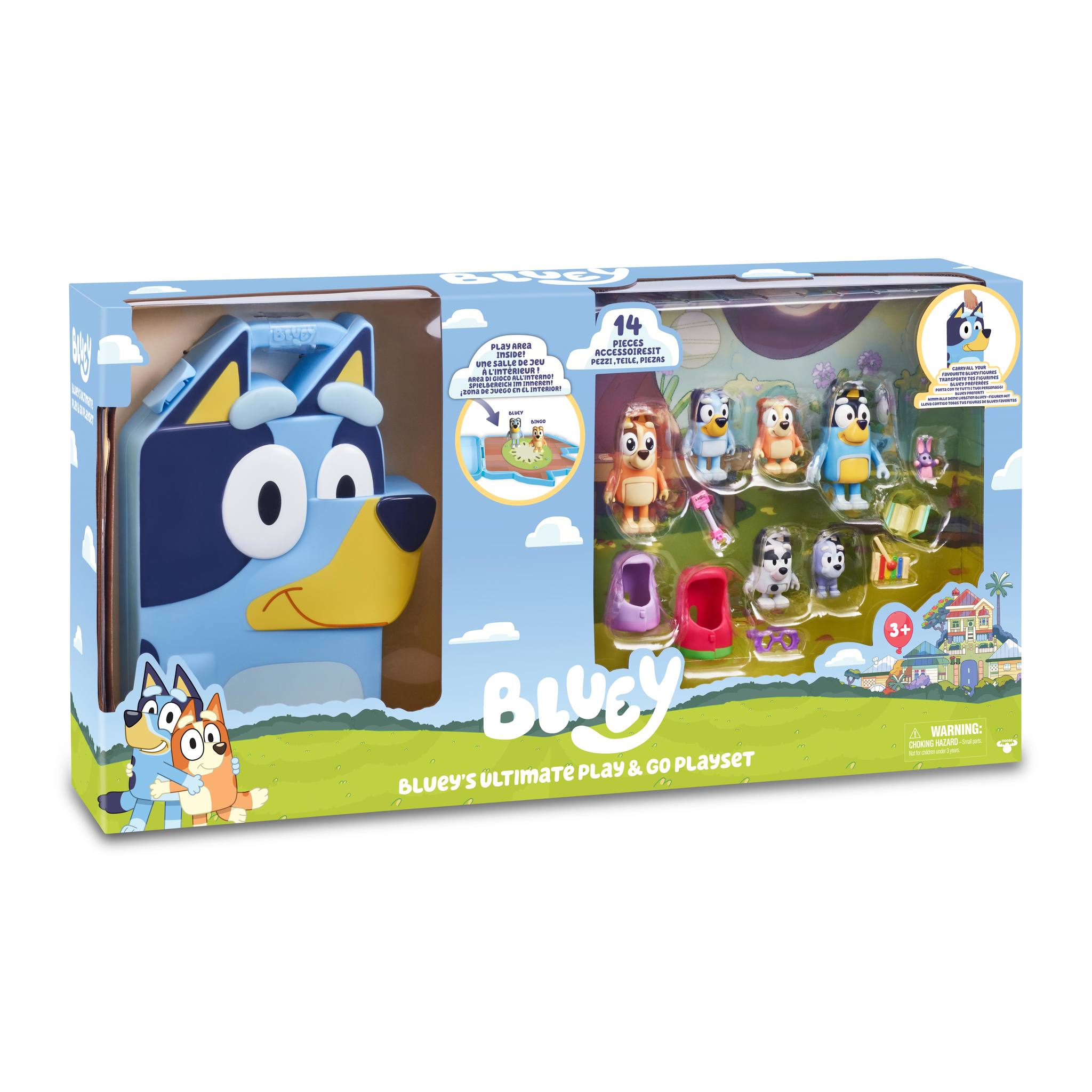Mañetín con figuras Bluey Famosa 6