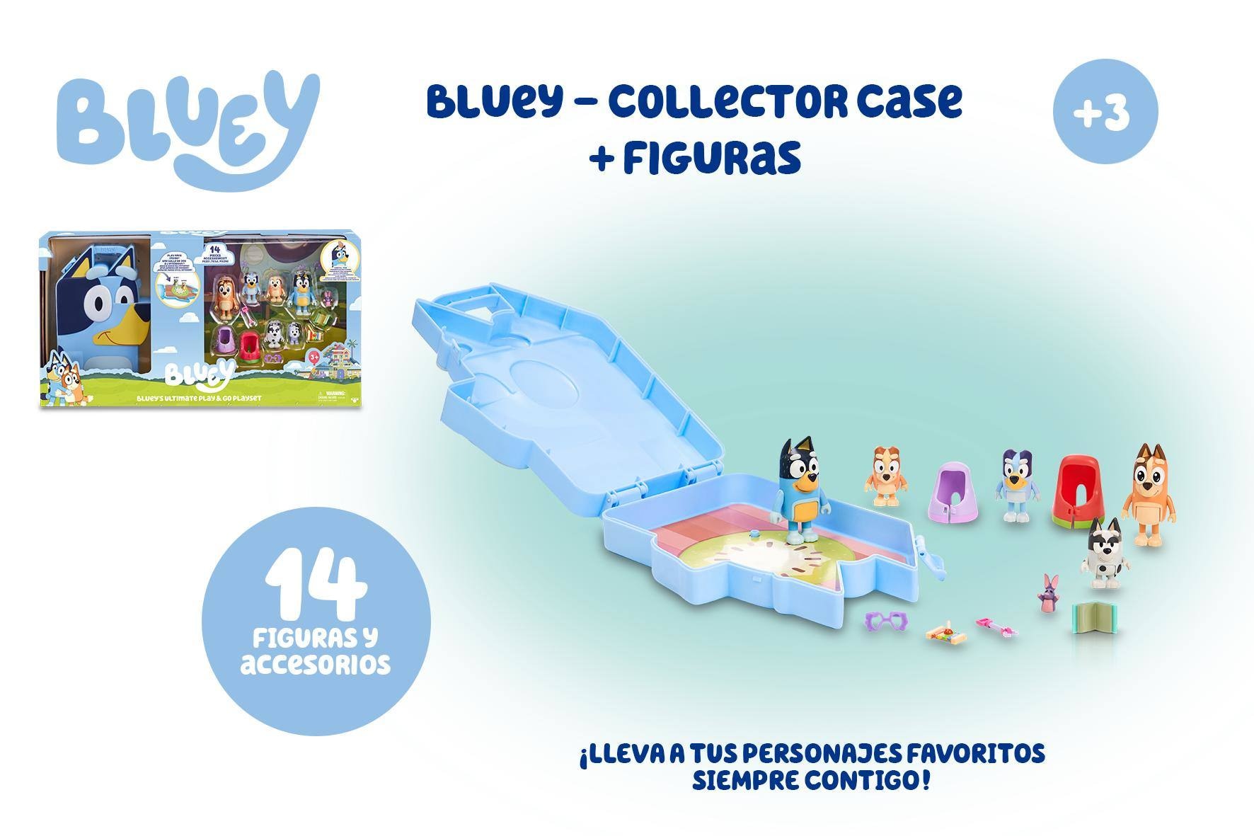 Mañetín con figuras Bluey Famosa 7