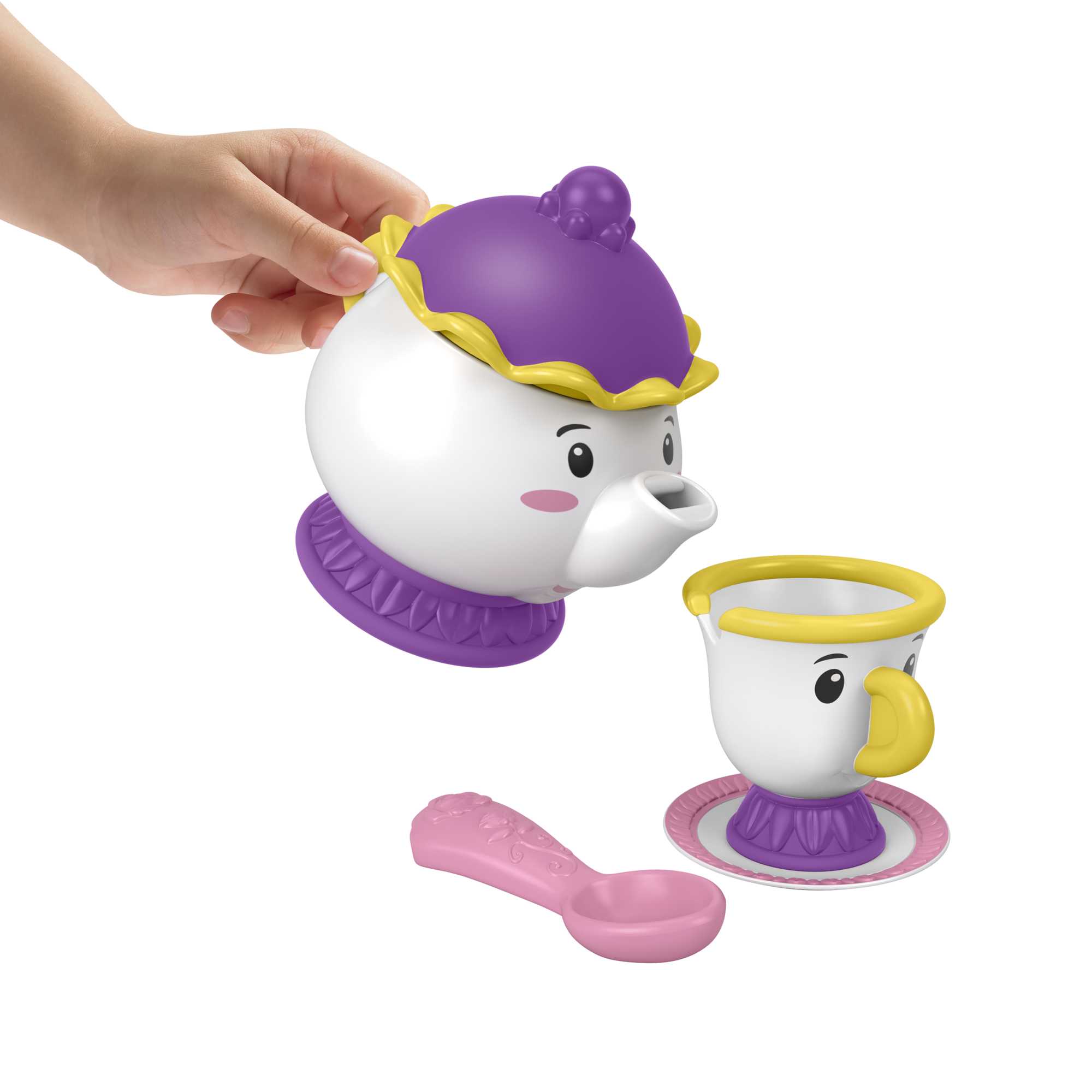 Juego de Té con Bella Disney Princesas Little People Fisher-Price 4