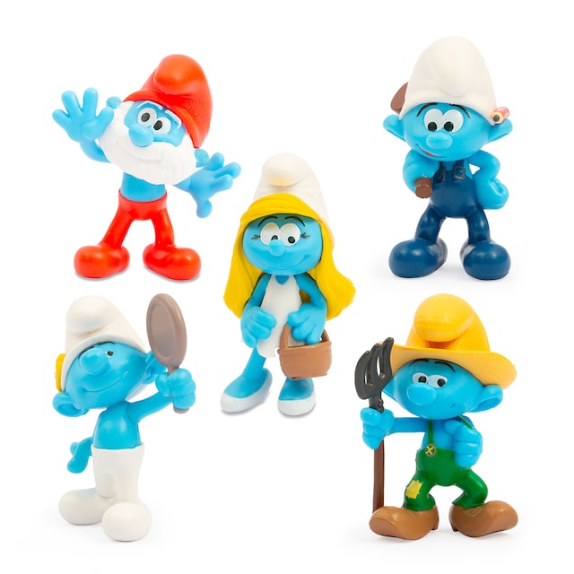 Figuras surtidas 5 cm Surprise House Figures Pitufos Famosa
