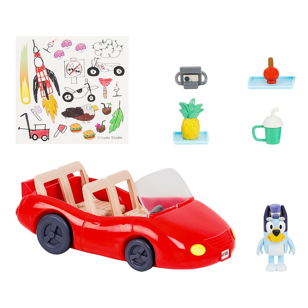 Vehículo convertible Bluey Famosa 2