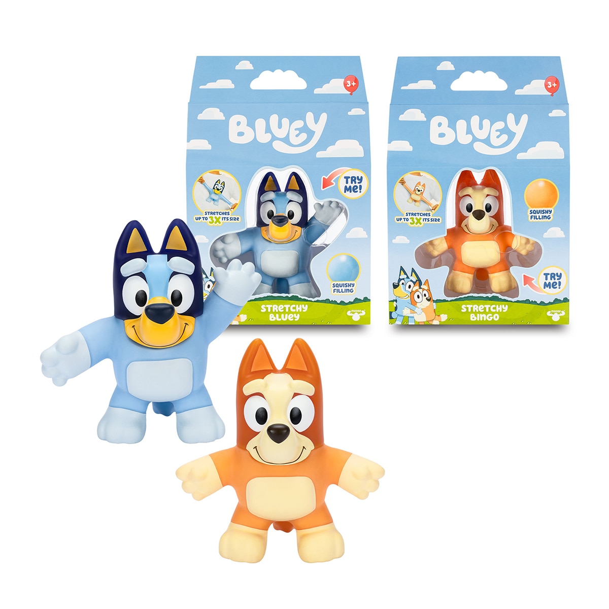 Imagen 0 de Figura Stretch Bluey Famosa modelos surtidos