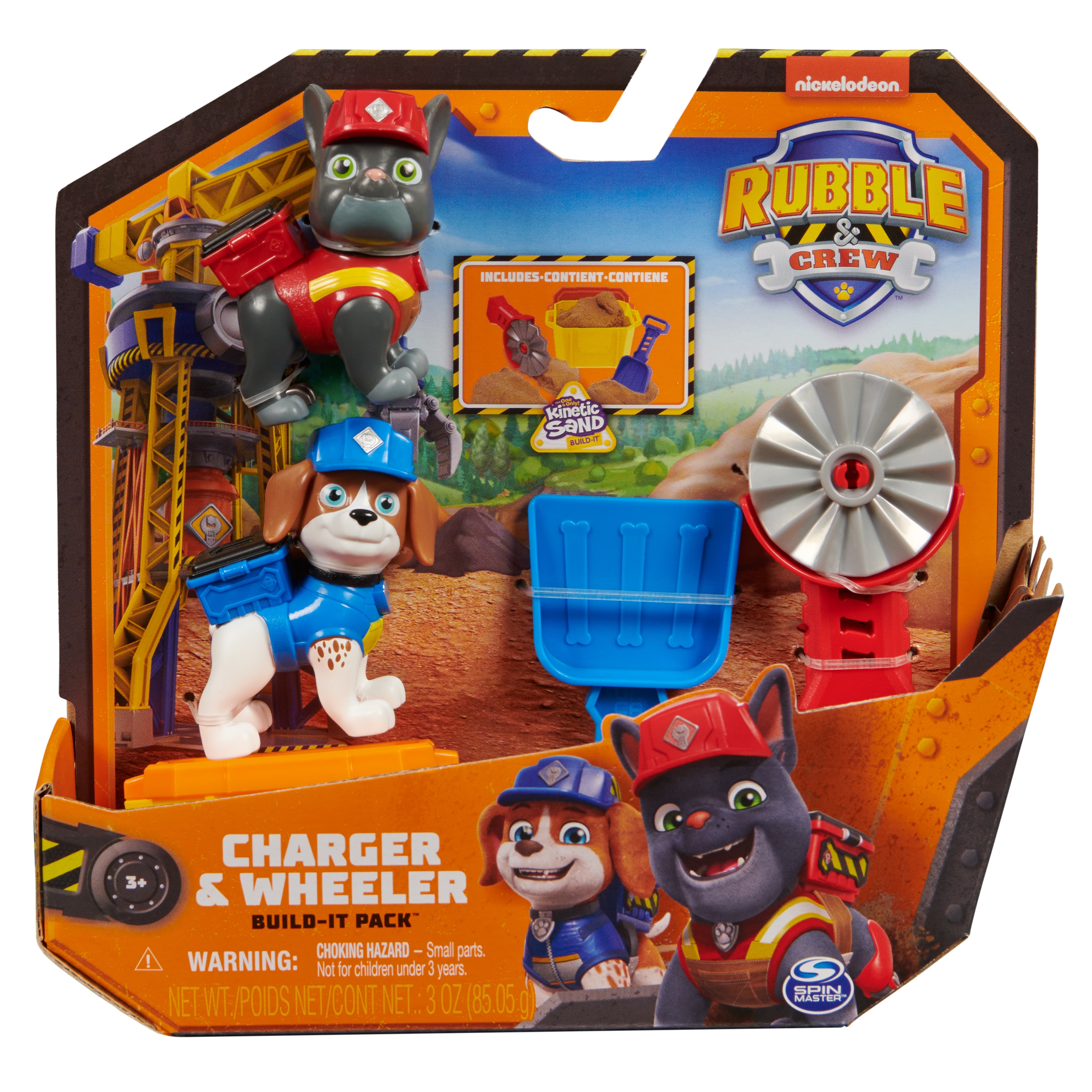 Pack 2 Figuras Charger y Wheeler Rubble&Crew Spin Master 2