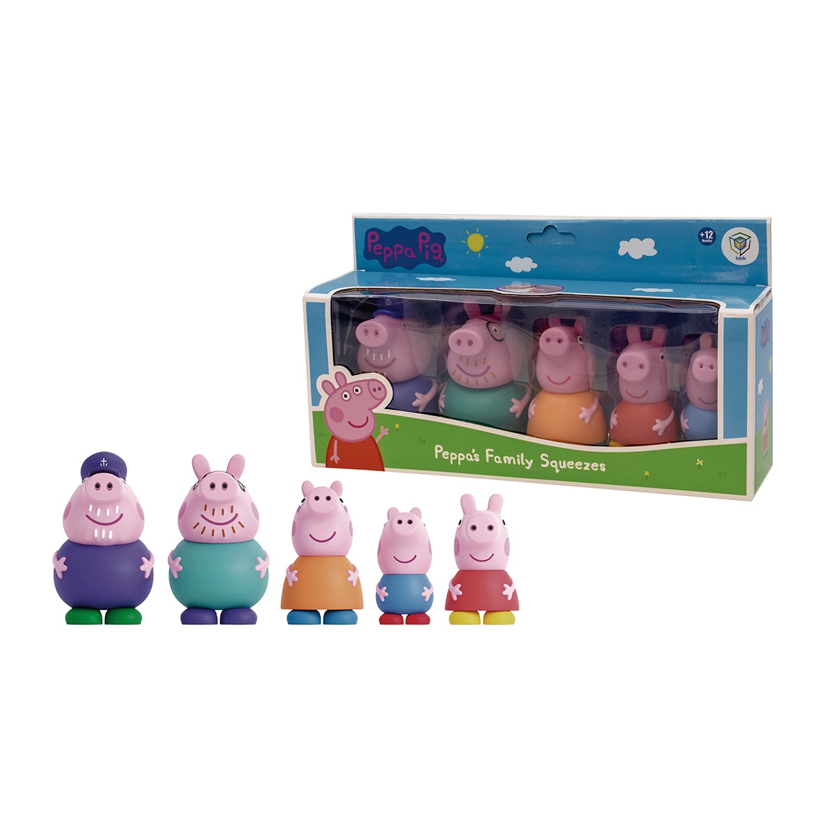 Imagen 0 de Pack 5 Figuras de baño Familia Peppa Pig Deqube