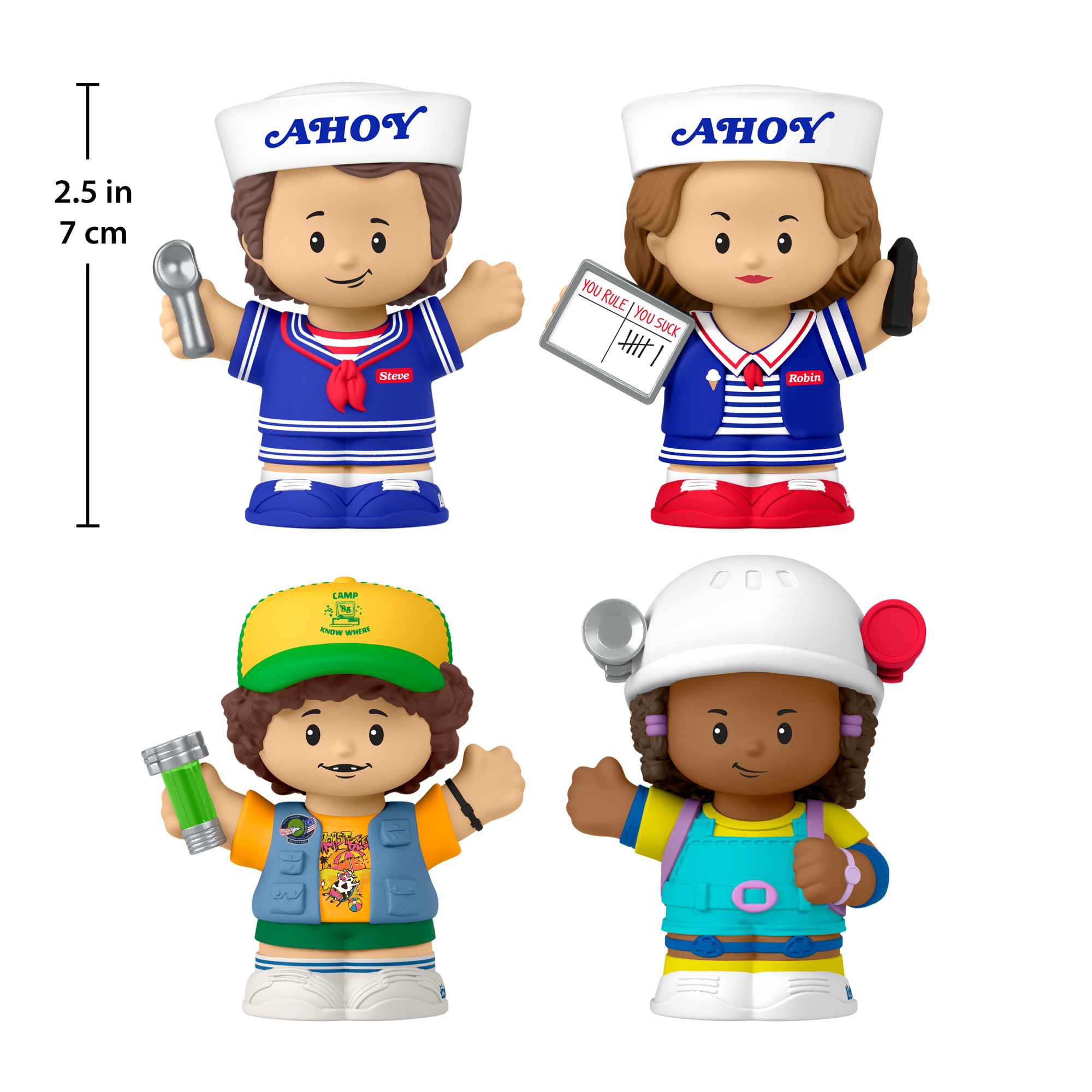 Pack 4 figuras Little People Collector Stranger Things Scoops Trop Fisher- Price 3