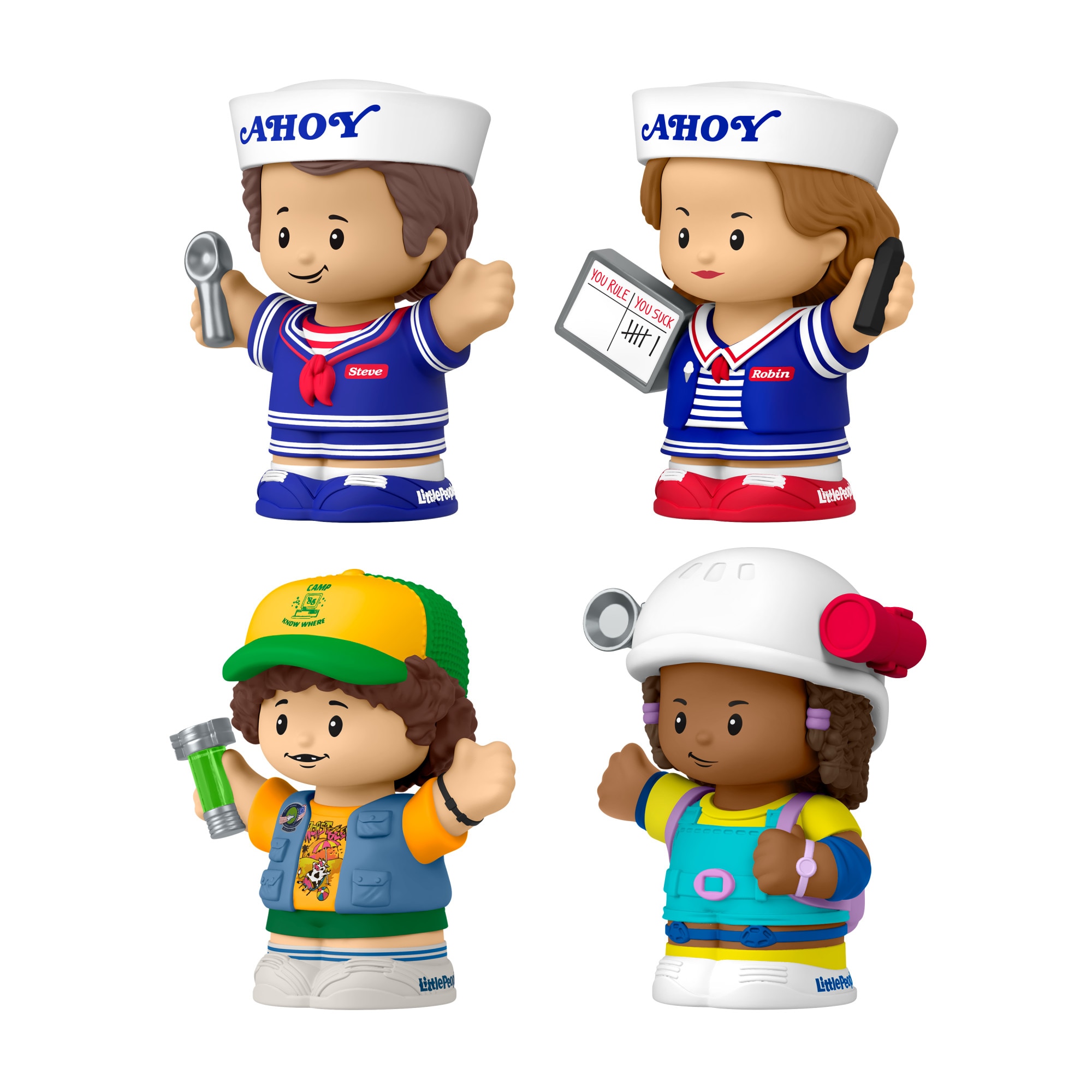 Pack 4 figuras Little People Collector Stranger Things Scoops Trop Fisher- Price 4
