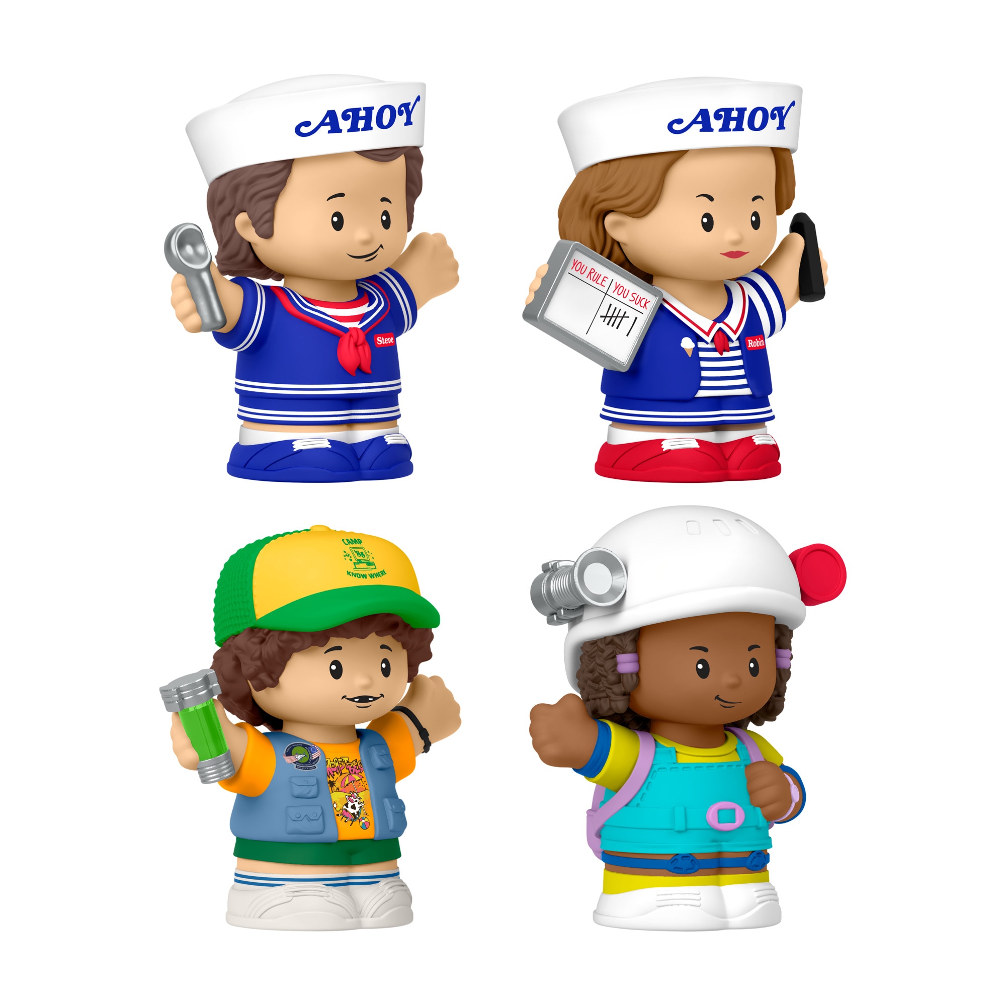 Pack 4 figuras Little People Collector Stranger Things Scoops Trop Fisher- Price 5