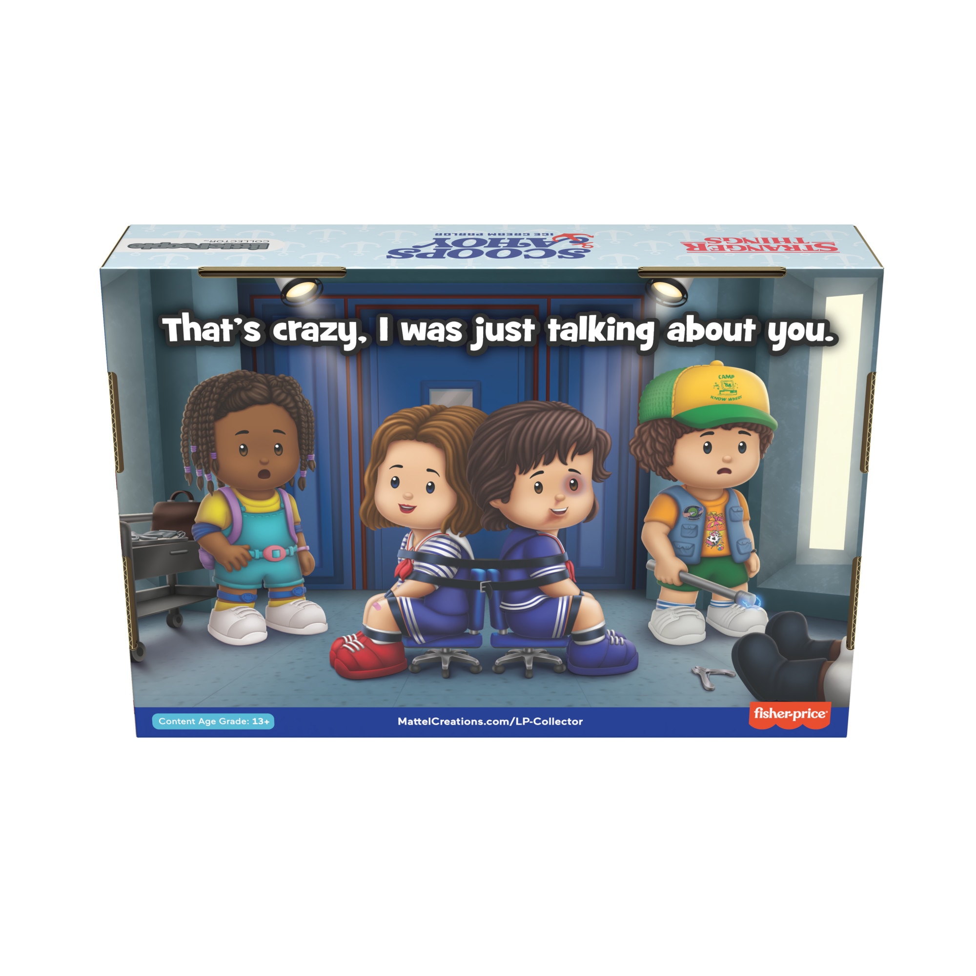 Pack 4 figuras Little People Collector Stranger Things Scoops Trop Fisher- Price 7