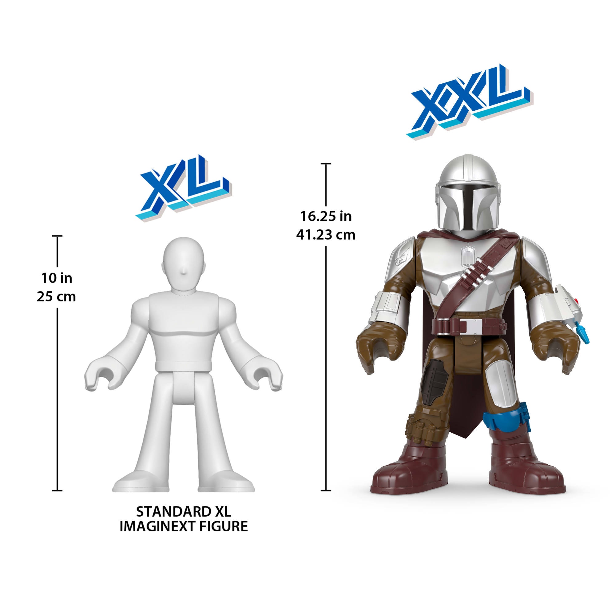 Figura de juguete XXL de más de 41cm Star Wars El Mandaloriano Fisher-Price Imaginext 3