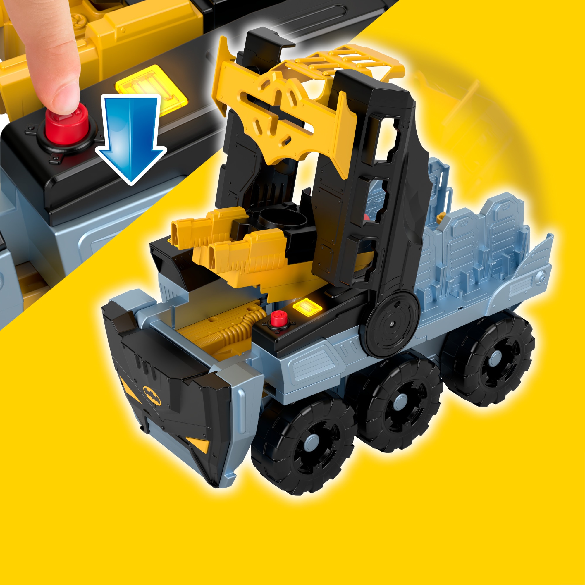 Vehículo Bat-tanque transformable DC Super Friends Fisher-Price Imaginext 3