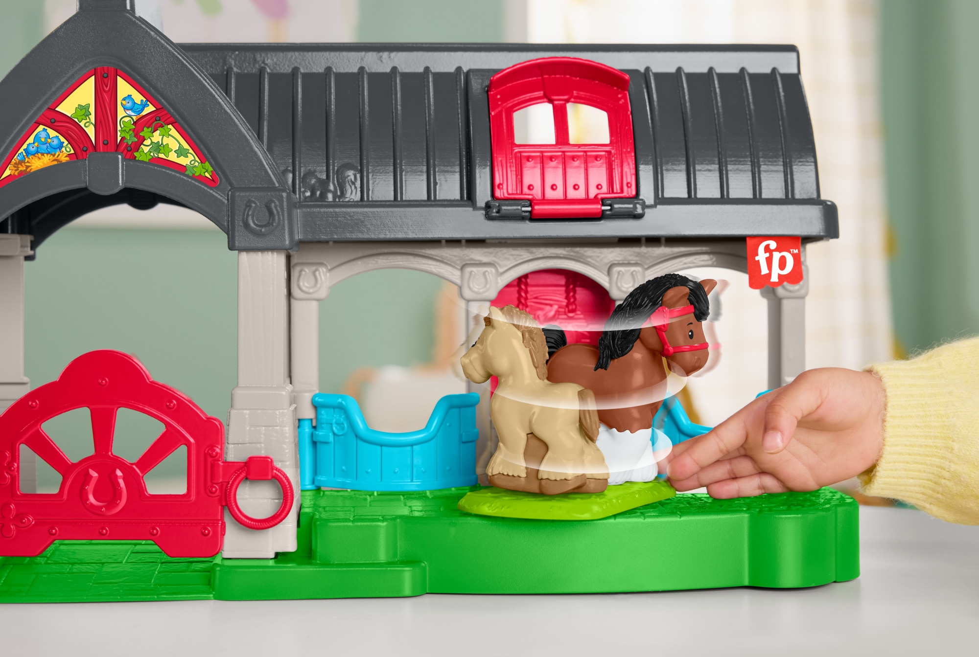 Set de juego Establo de caballos Little People Fisher-Price 3