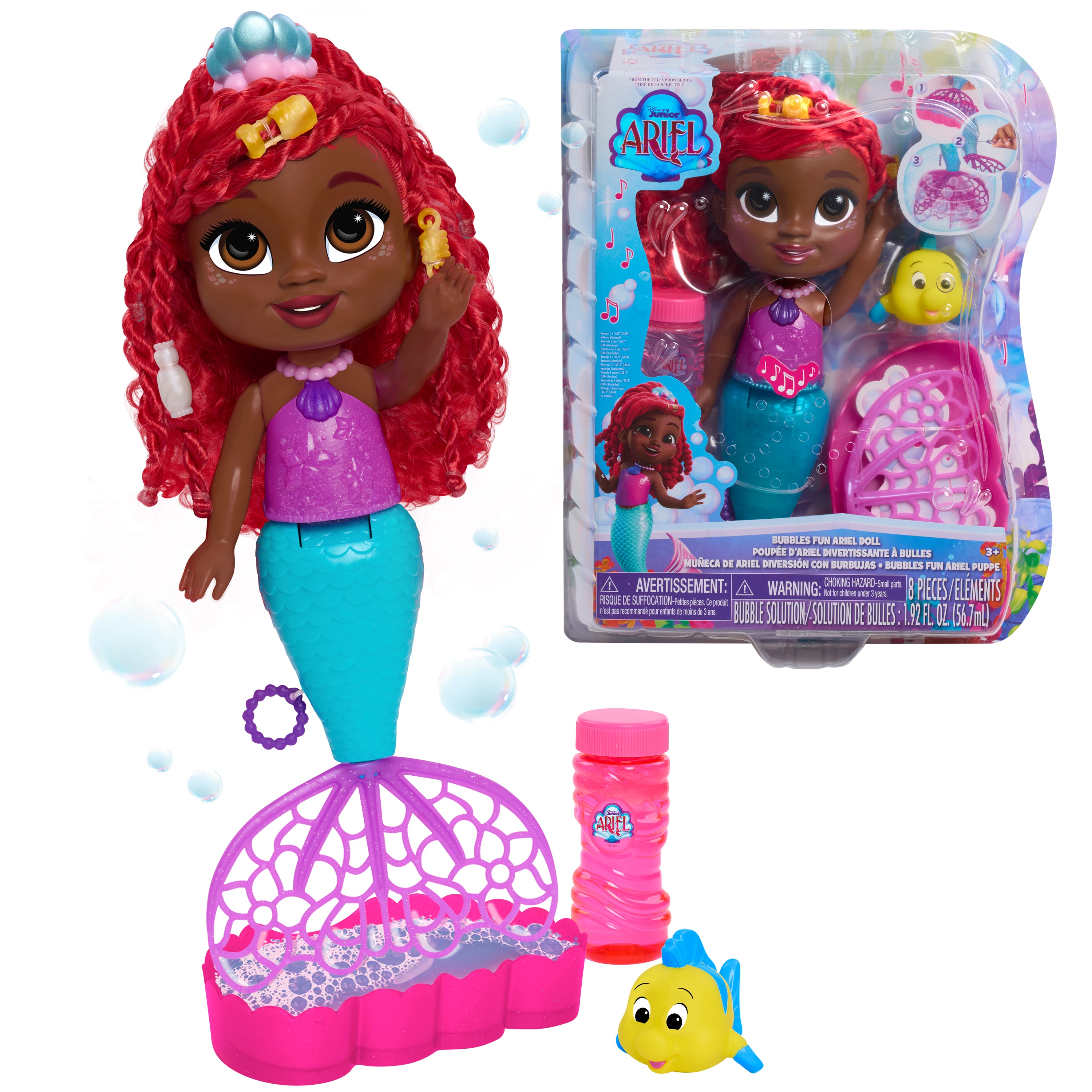 Muñeca Ariel Jr. Bubble Disney Just Play 4