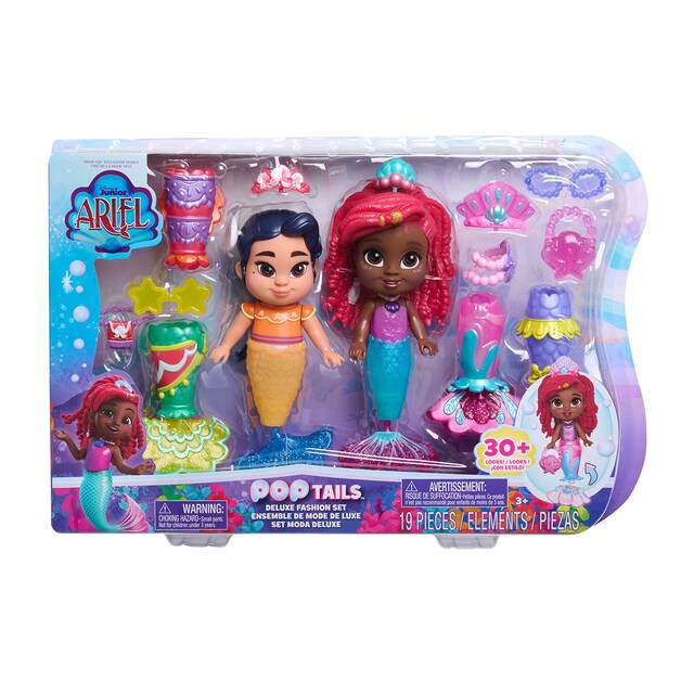 Imagen 0 de Muñeca Ariel Jr Deluxe Pop Tail Disney Just Play