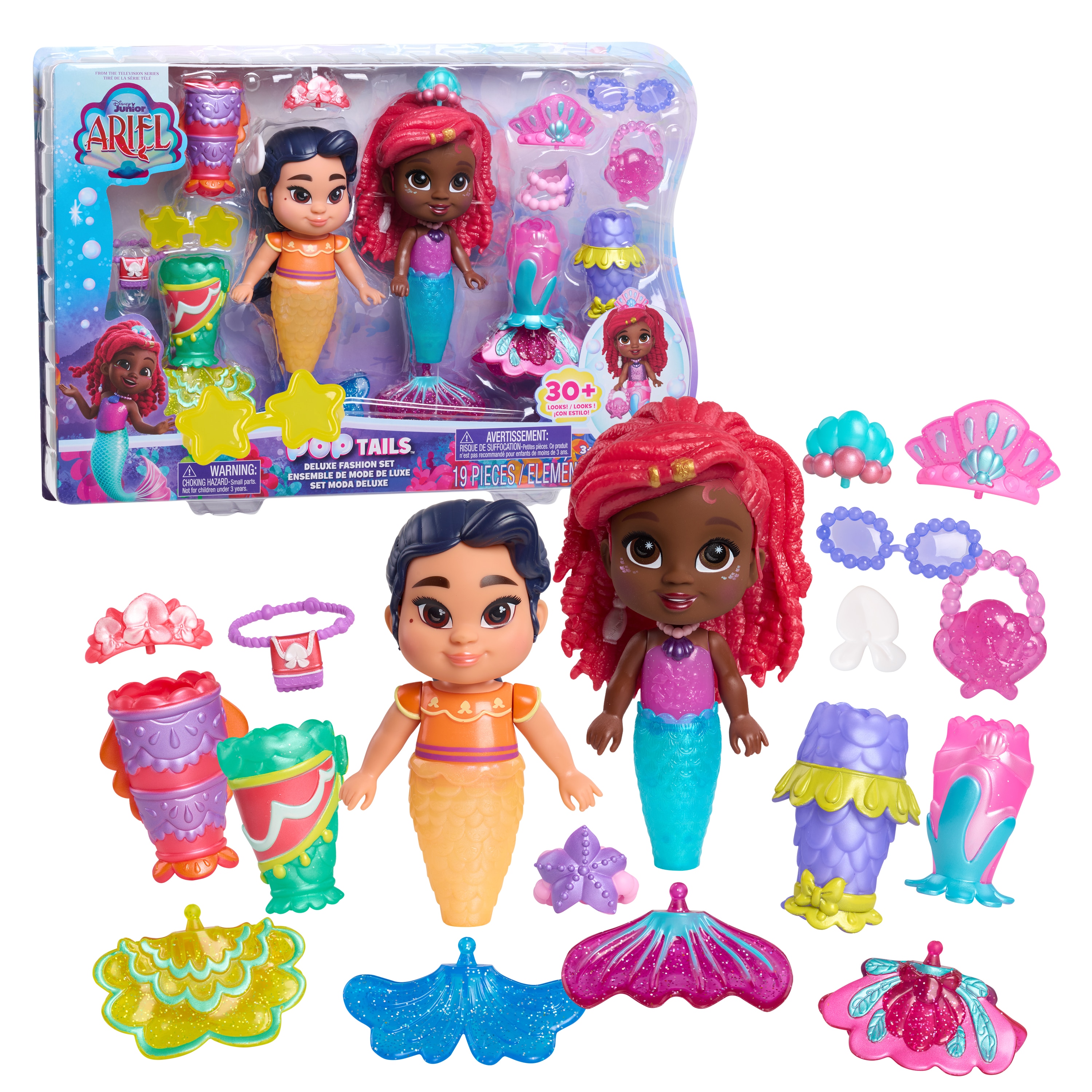 Muñeca Ariel Jr Deluxe Pop Tail Disney Just Play 2