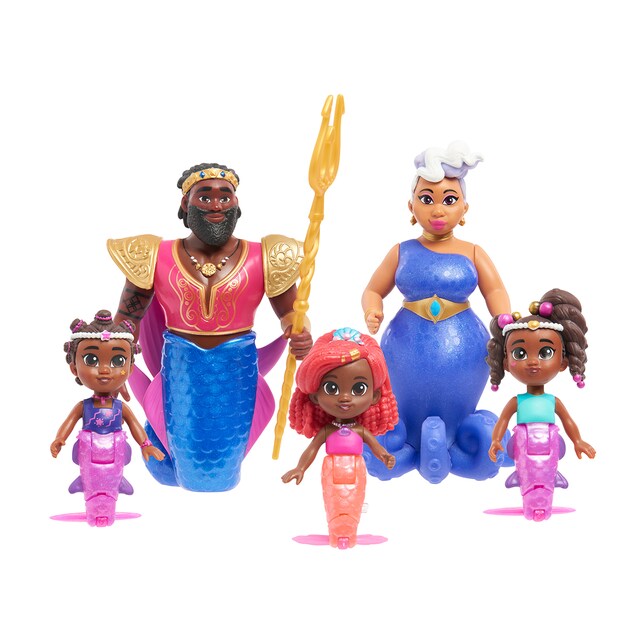 Imagen 0 de Set Figuras Ariel Jr Royal Family Disney Just Play