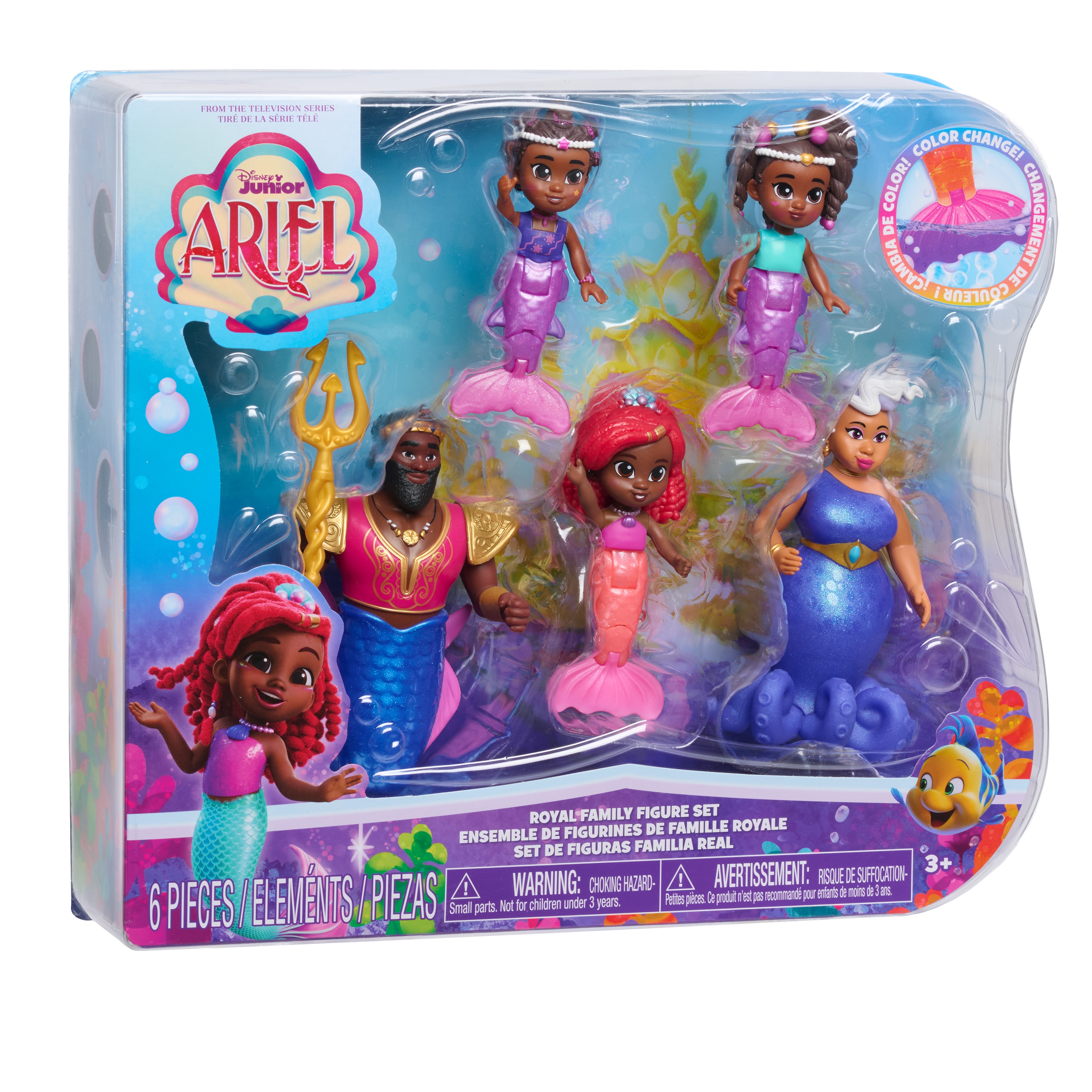 Set Figuras Ariel Jr Royal Family Disney Just Play 2