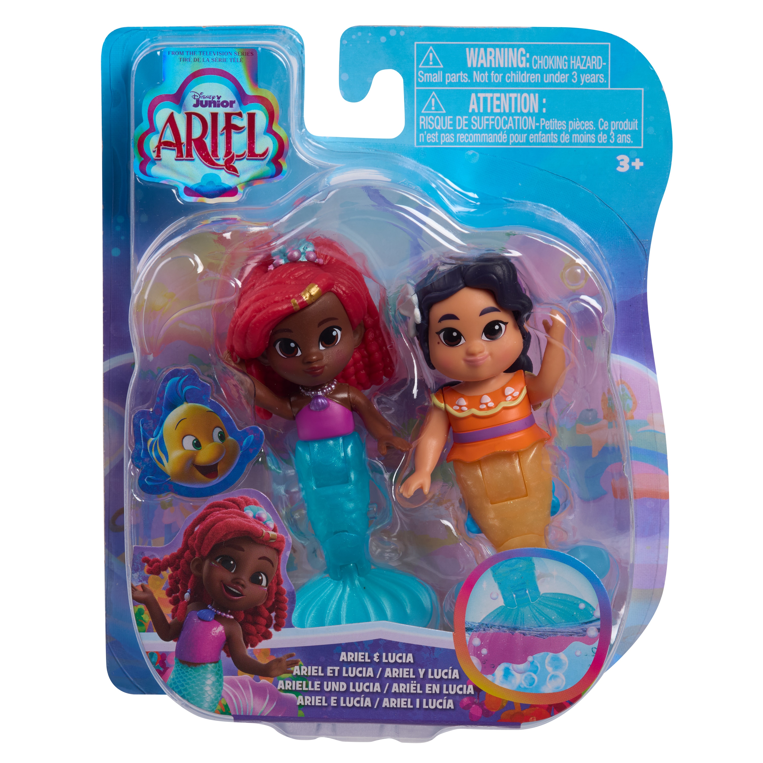 Set Figura Ariel Jr Sea-Surprise Disney Just Play modelos surtidos 6