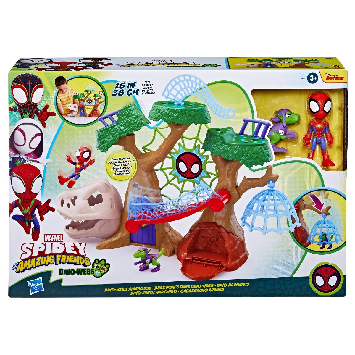 Set de juego Dino-Árbol Arácnido Spidey And His Amazing Friends Hasbro 3
