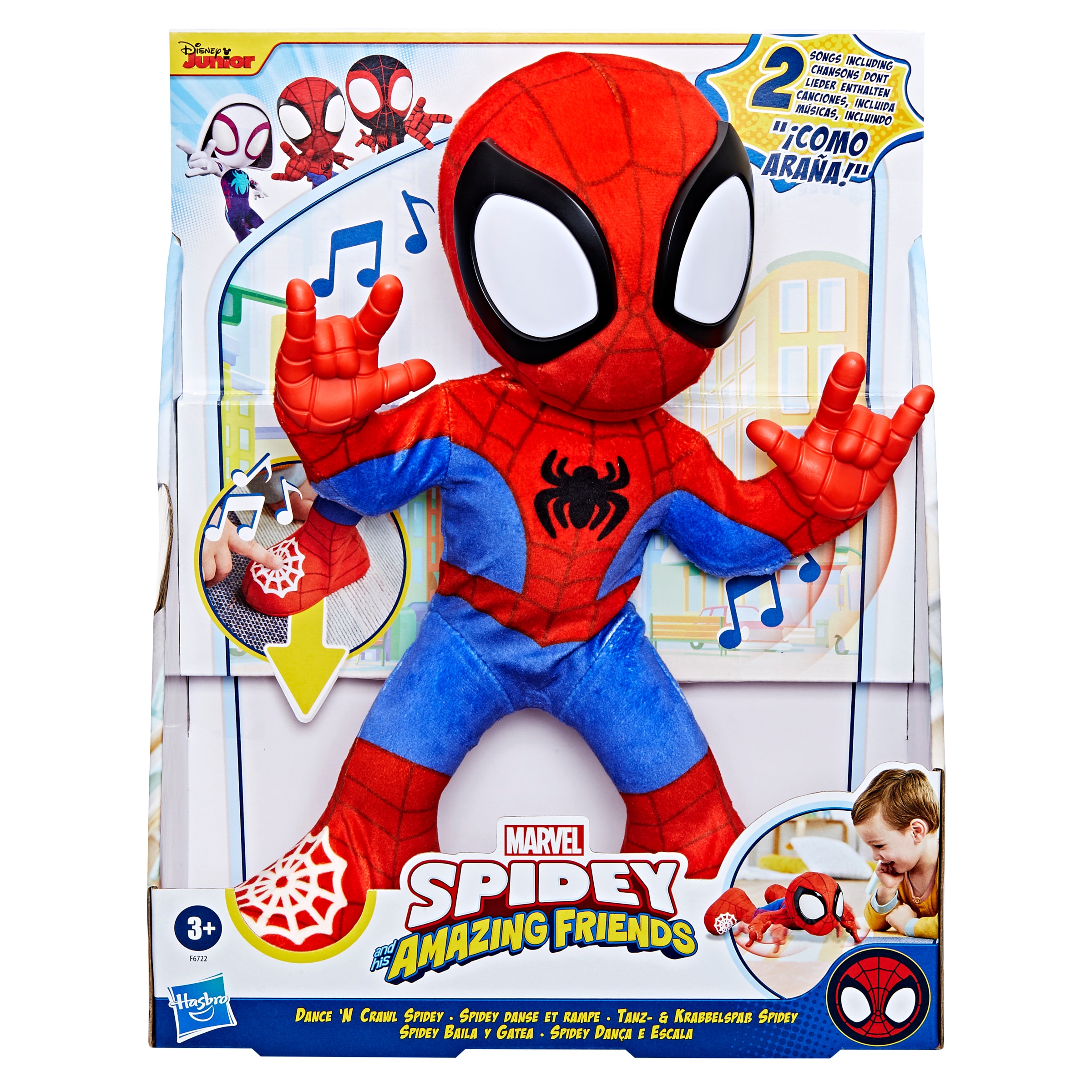 Peluche interactivo Spidey Baila Y Gatea Spidey And His Amazing Friends Hasbro 3