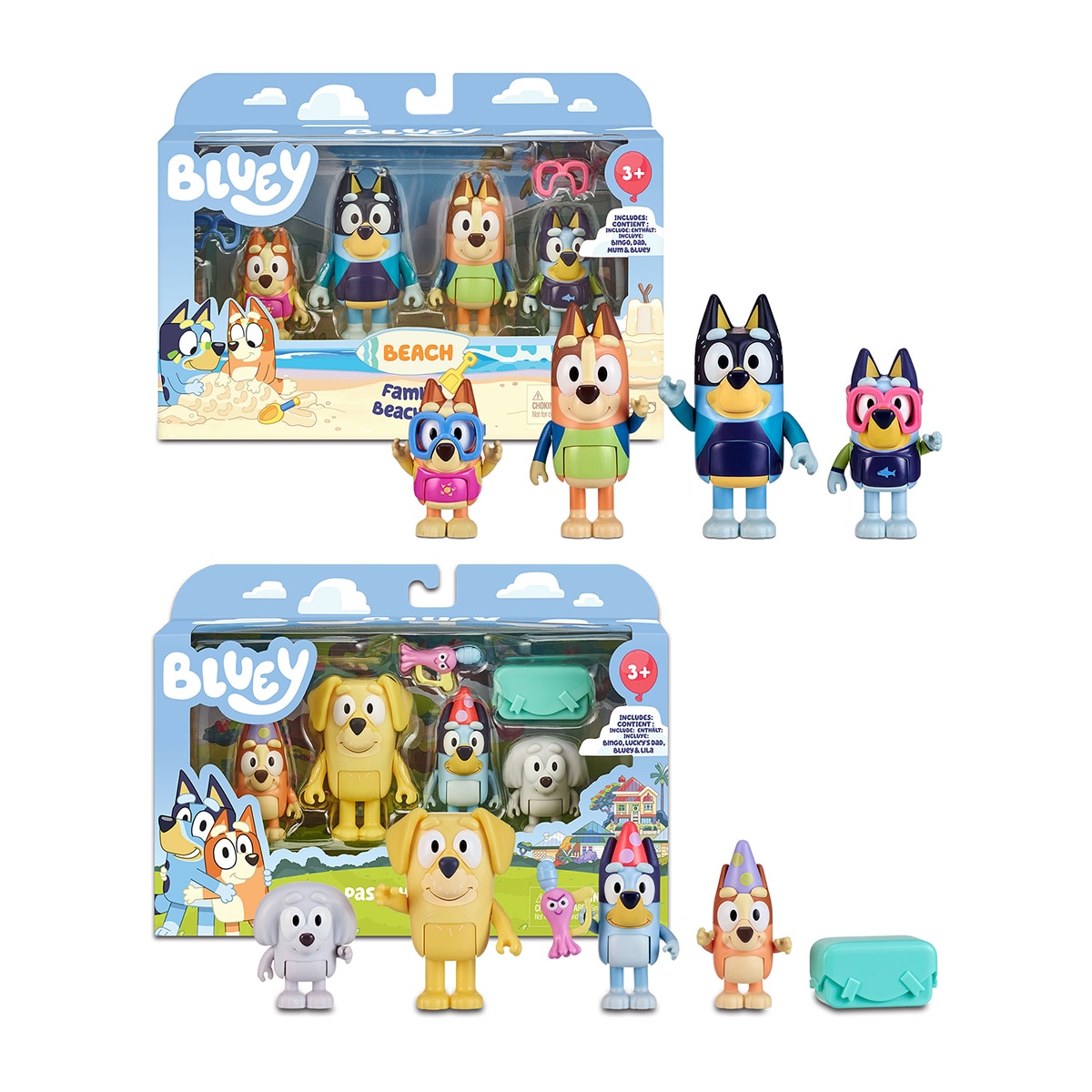 Imagen 0 de Pack 4 Figuras Bluey modelos surtidos