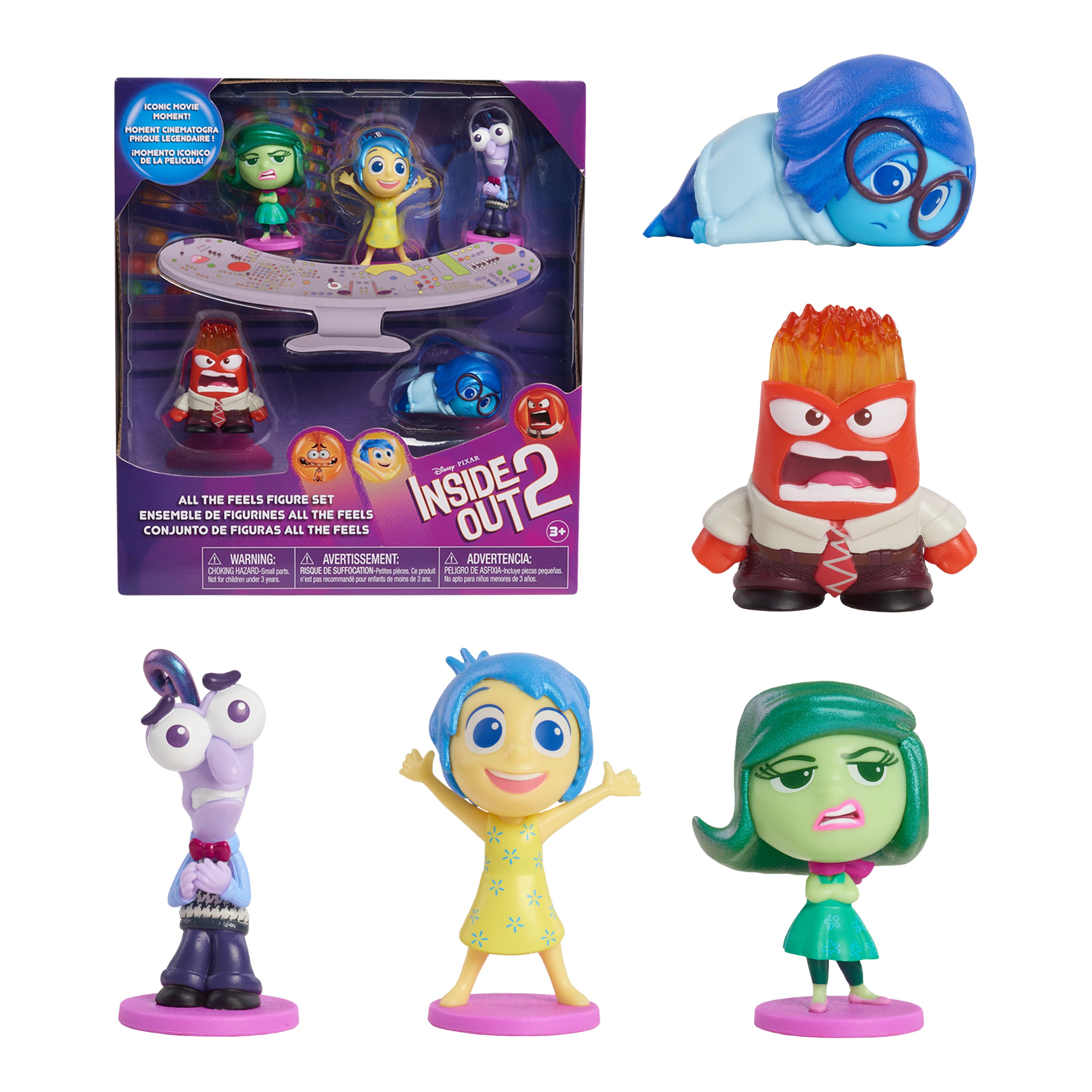 Pack 5 figuras Inside in Out 2 3