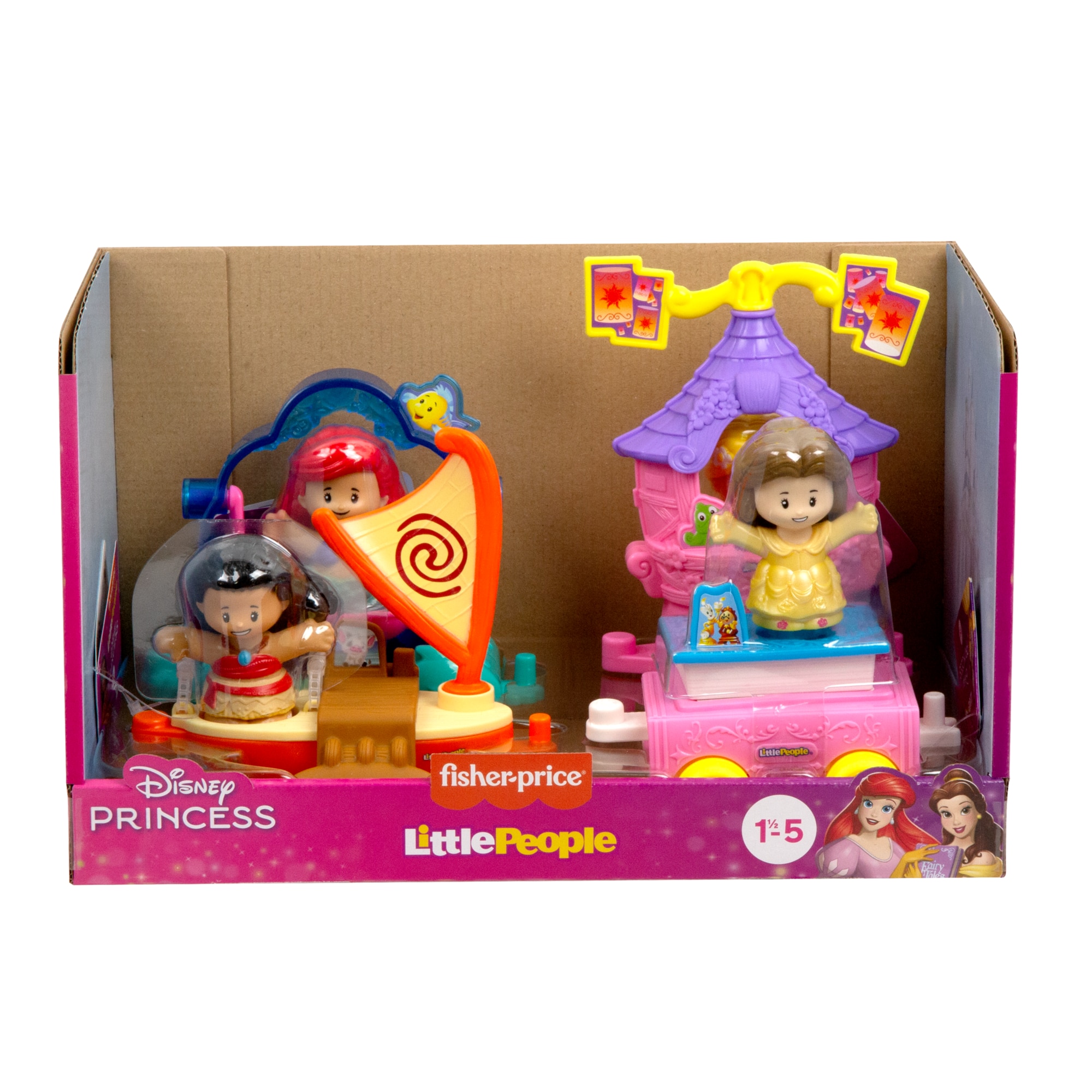 Fisher-Price Little People Carroza Princesas Disney con figura 6