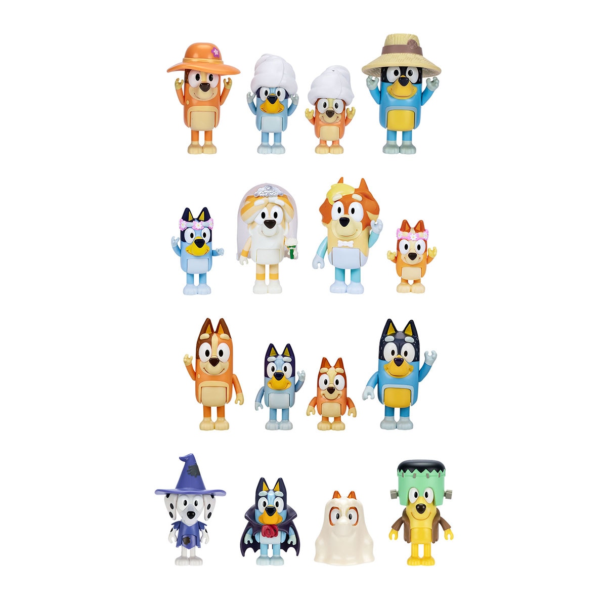 Imagen 0 de Bluey Pack 4 Figuras - Artigo Sortido. Envio realizado de forma aleatória