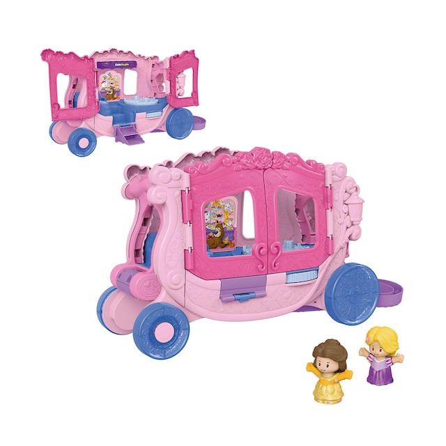 Imagen 0 de Conjunto de juego Carroza musical con figuras Little People Disney Princesas Fisher-Price