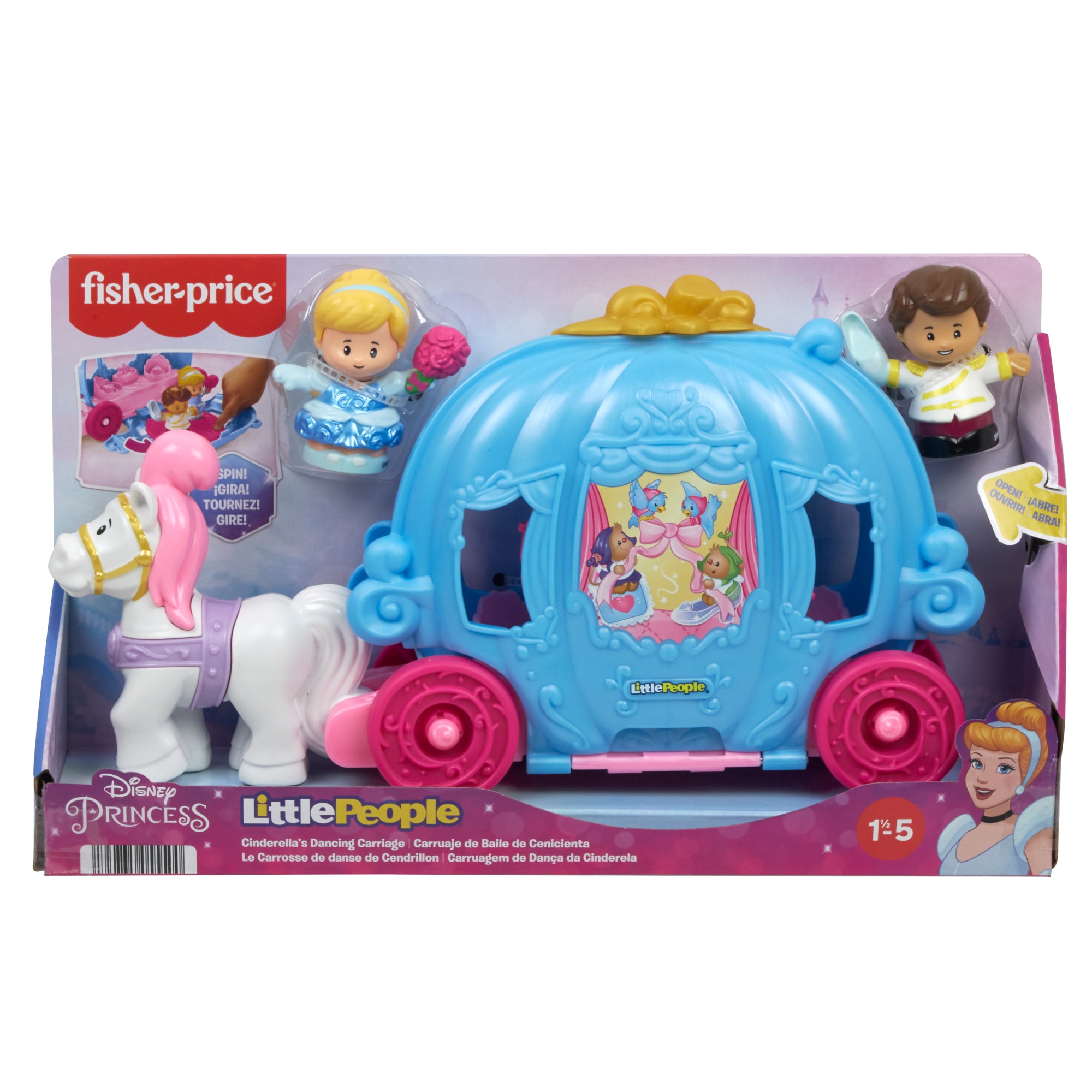 Carroza Cenicienta Little People Disney Princesas Little People 6