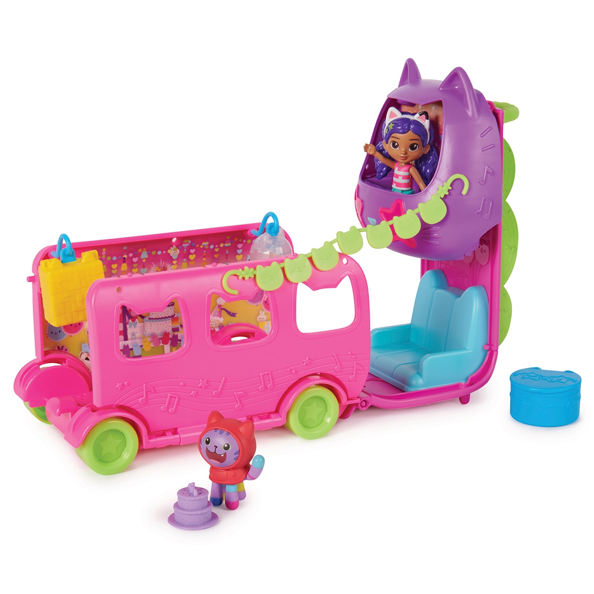 Autobús Celebration Party Bus Gabby's Dollhouse Spin Master 3